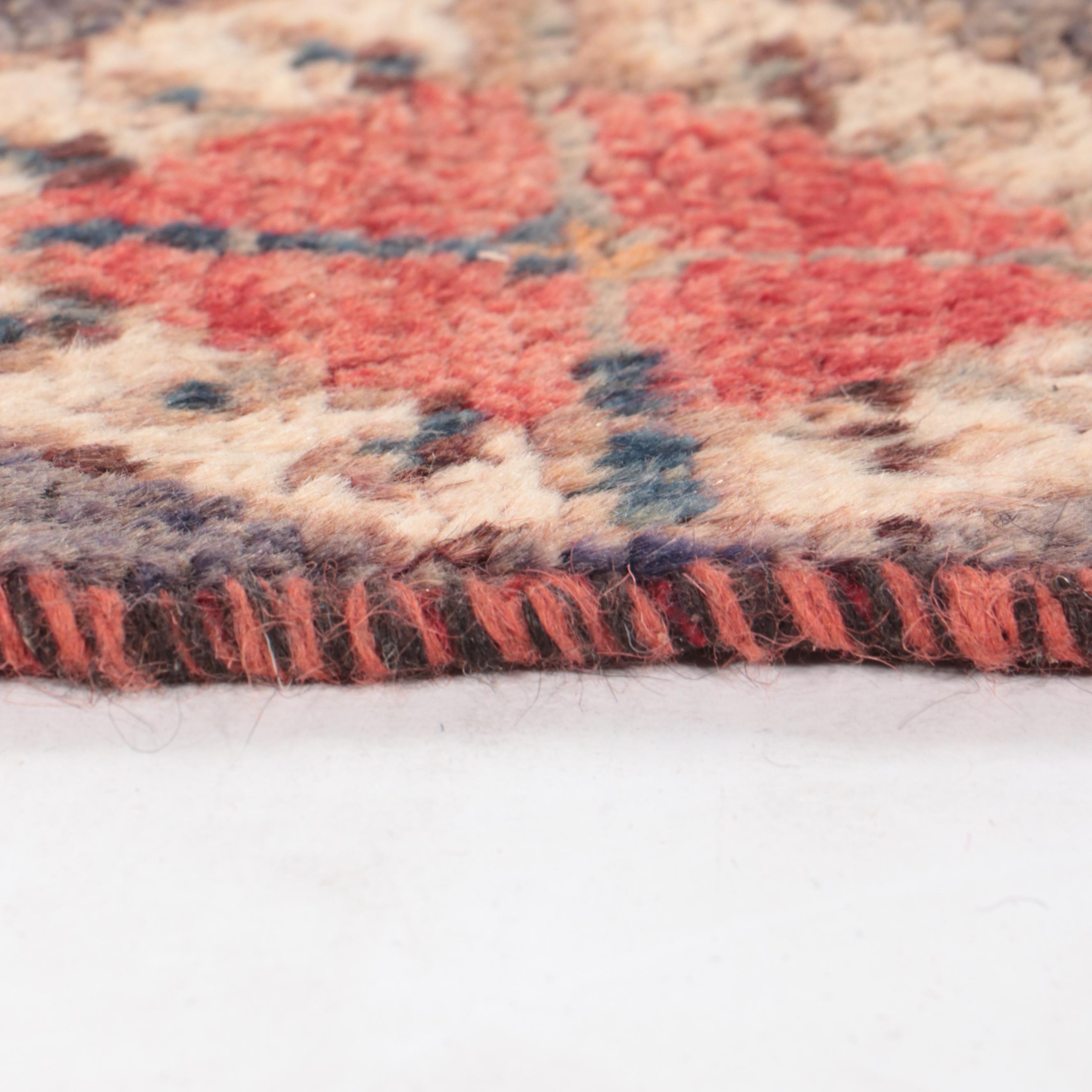 4'4 x 7'8 Hand-Knotted Persian Kurdish Area Rug