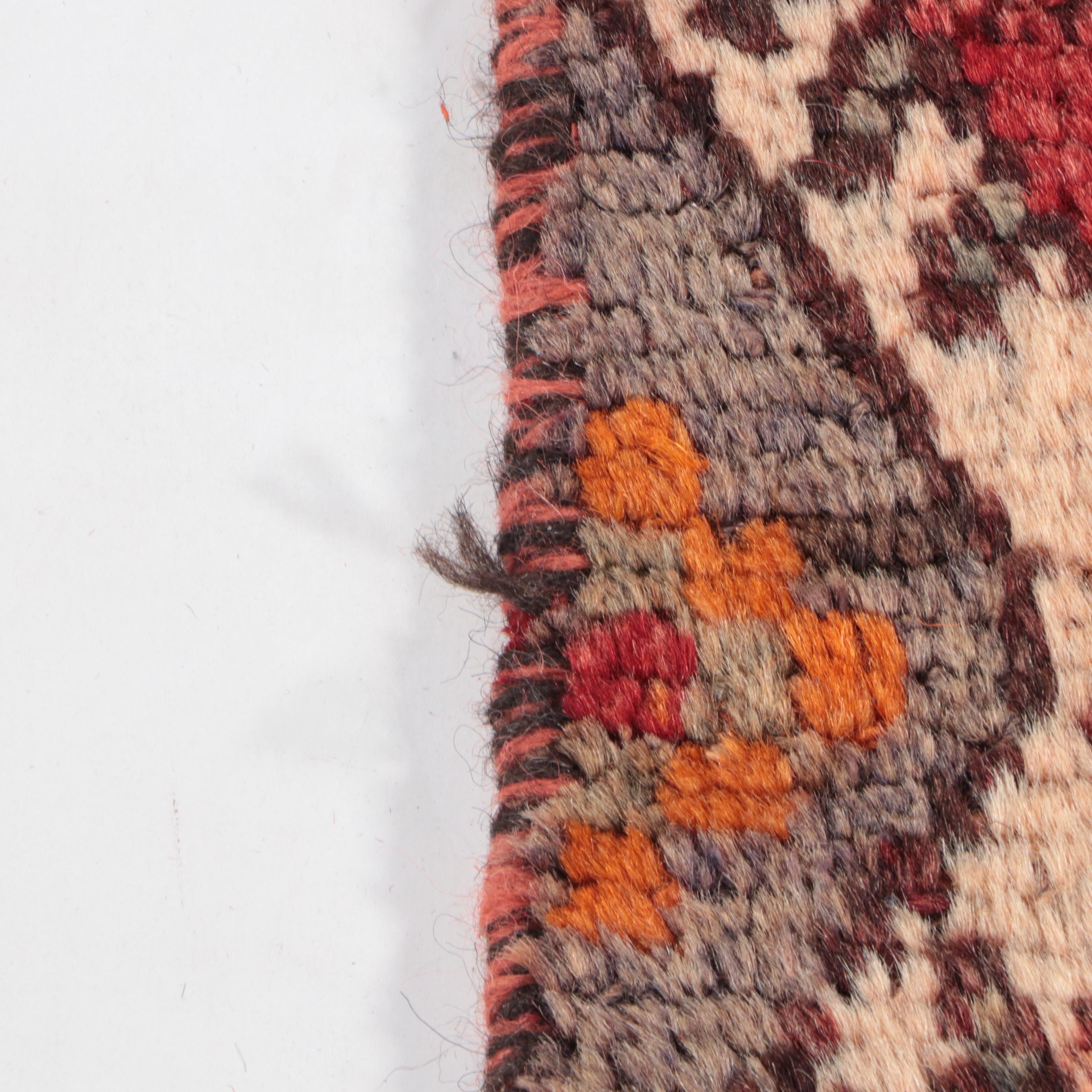 4'4 x 7'8 Hand-Knotted Persian Kurdish Area Rug