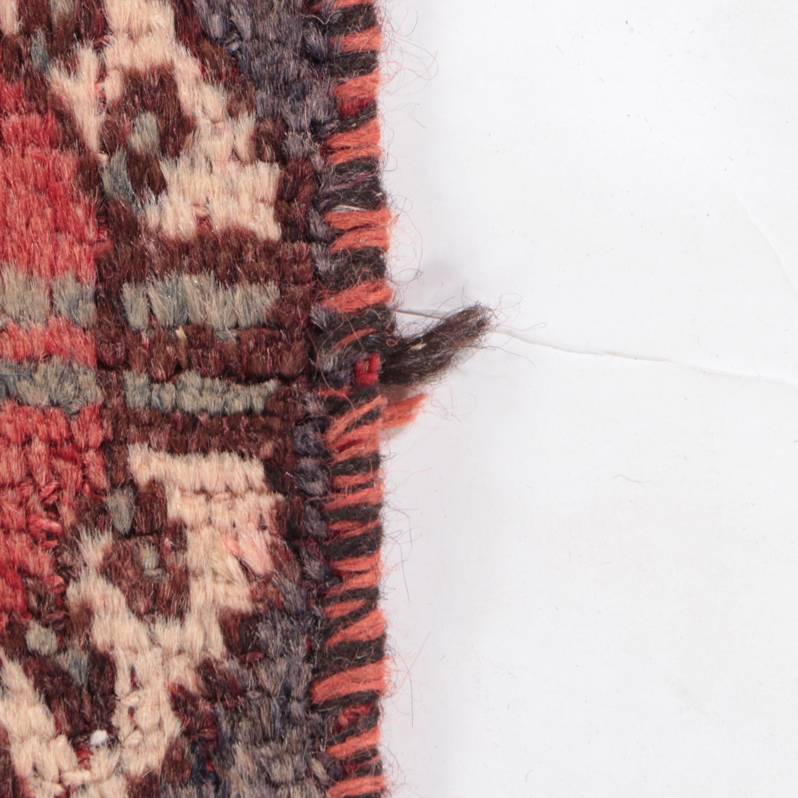 4'4 x 7'8 Hand-Knotted Persian Kurdish Area Rug