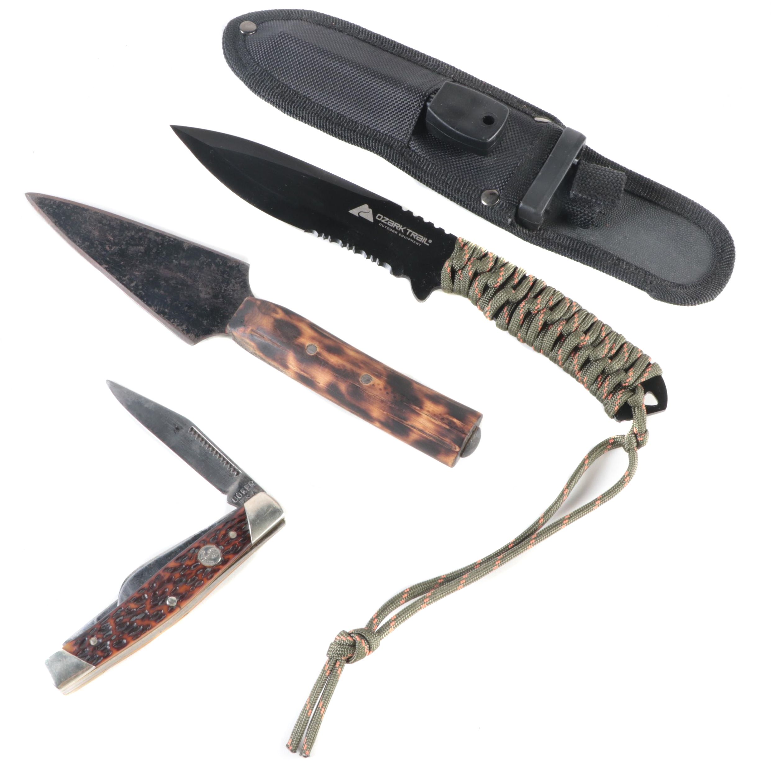 Ozark Trail Survival Knife With Boker Folding and Other Fixed Blade Knives