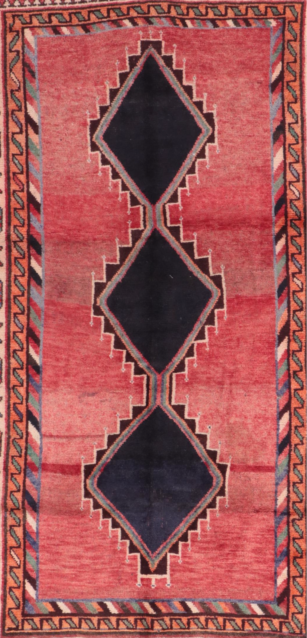 4'1 x 7'4 Hand-Knotted Persian Shiraz Area Rug