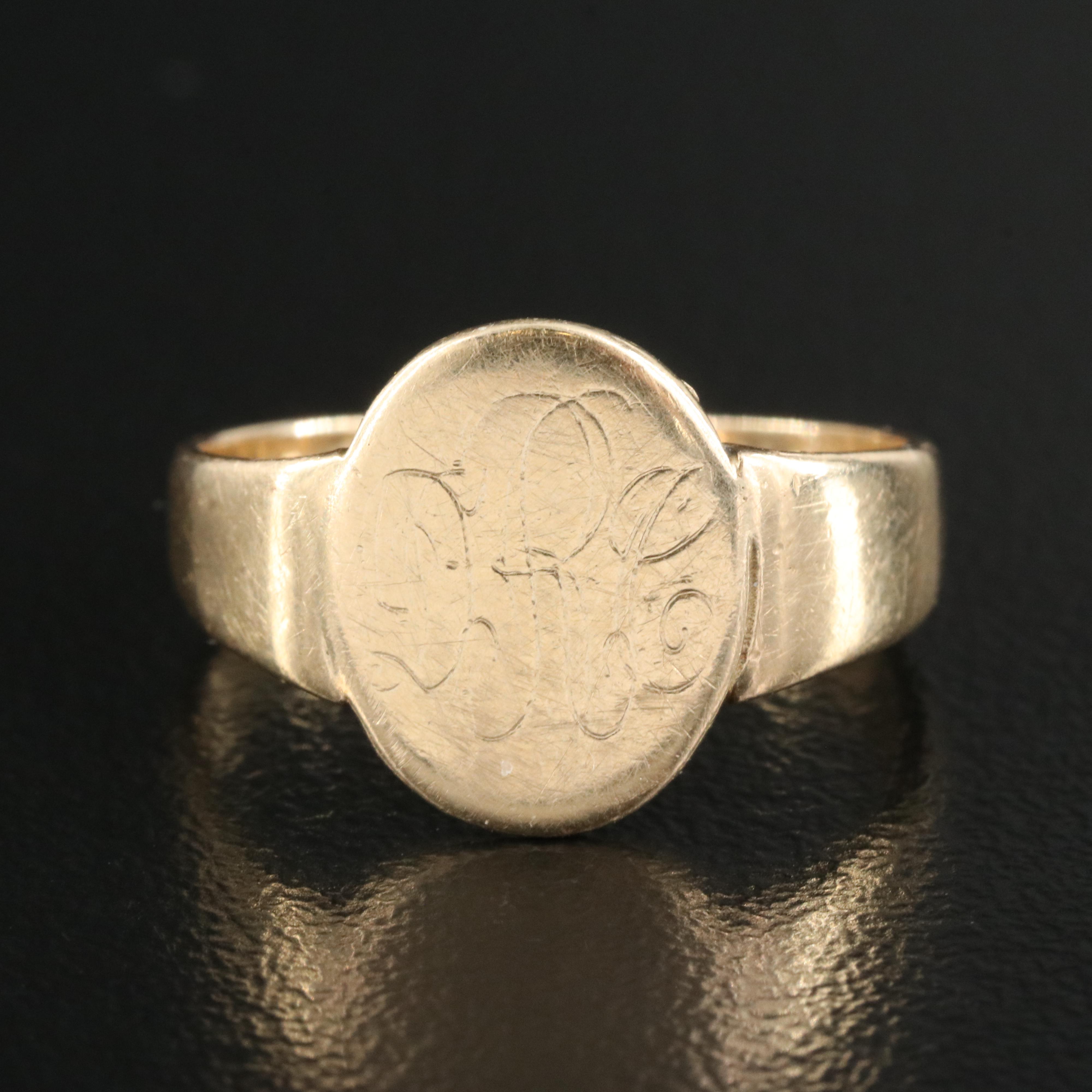 14K Signet Ring