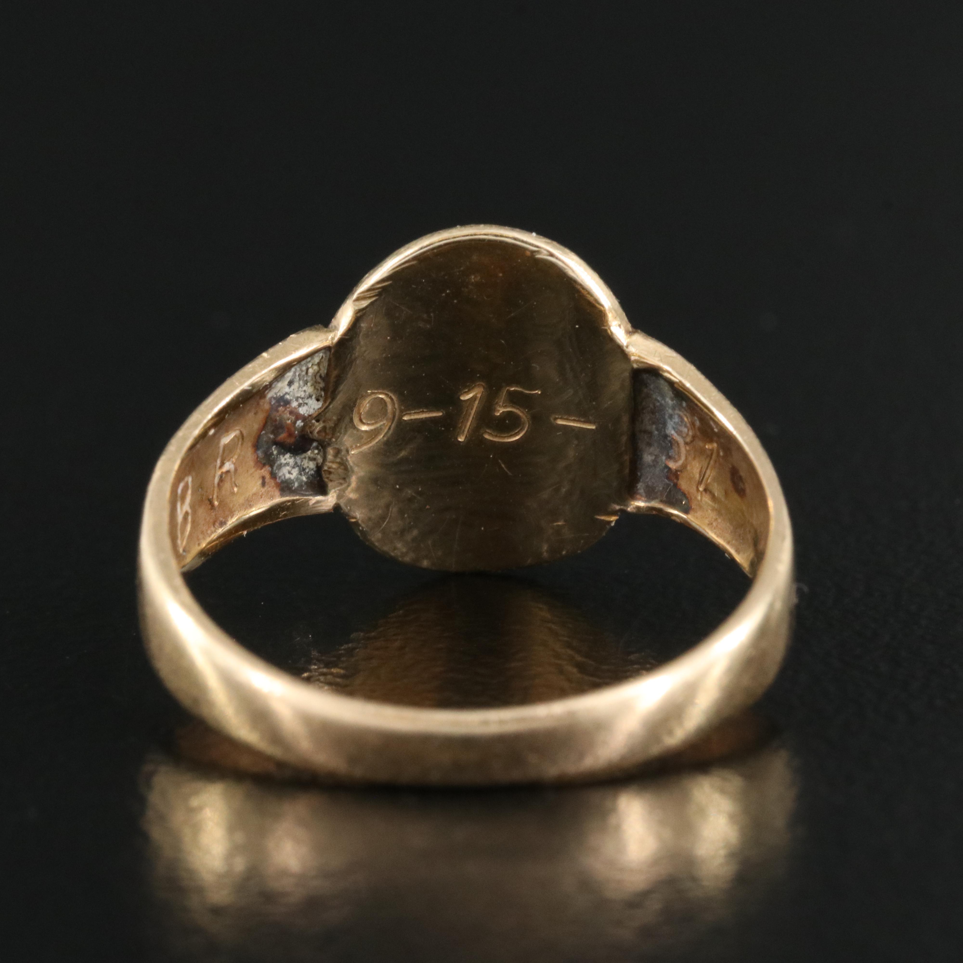 14K Signet Ring