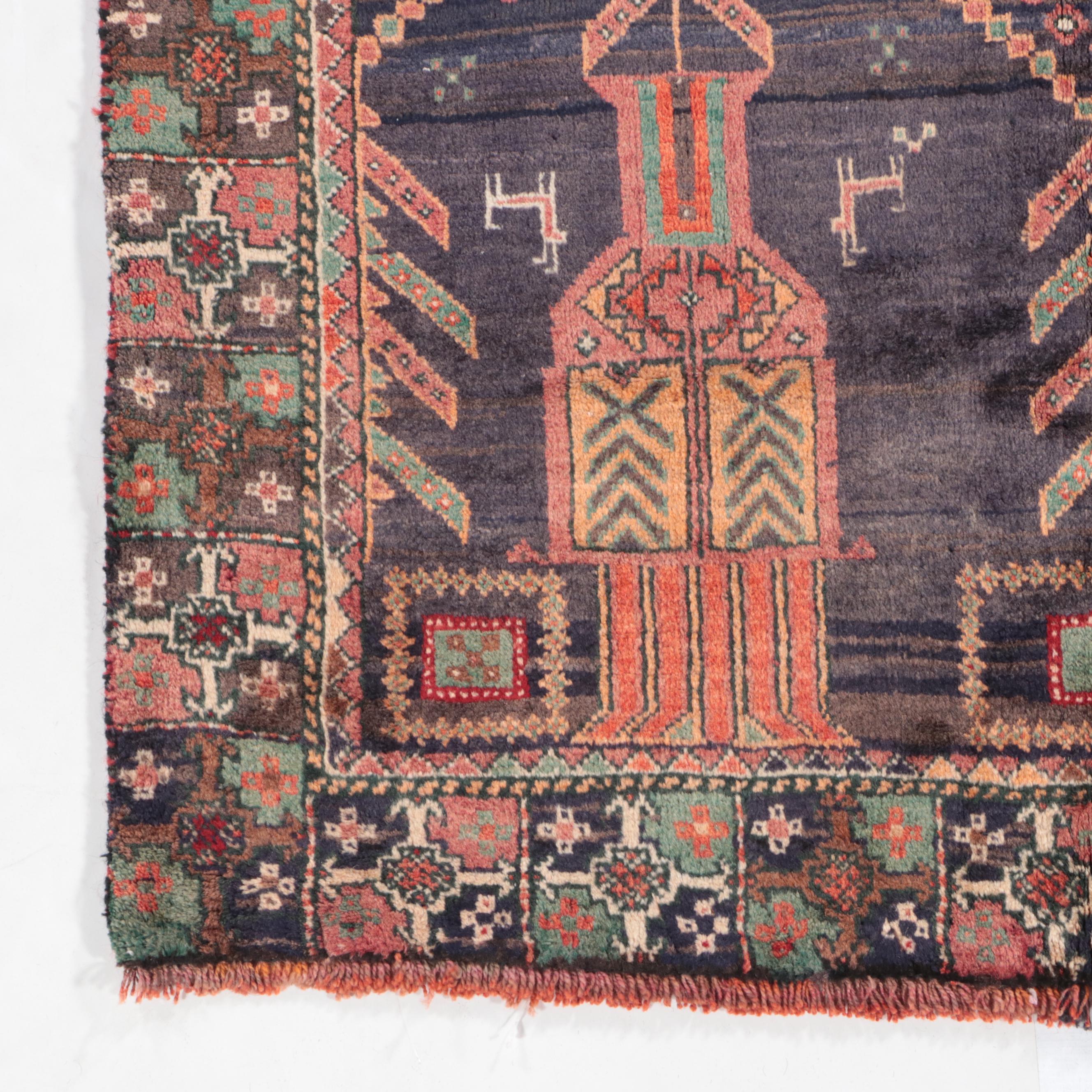 3'6 x 8'4 Hand-Knotted Persian Village Long Rug