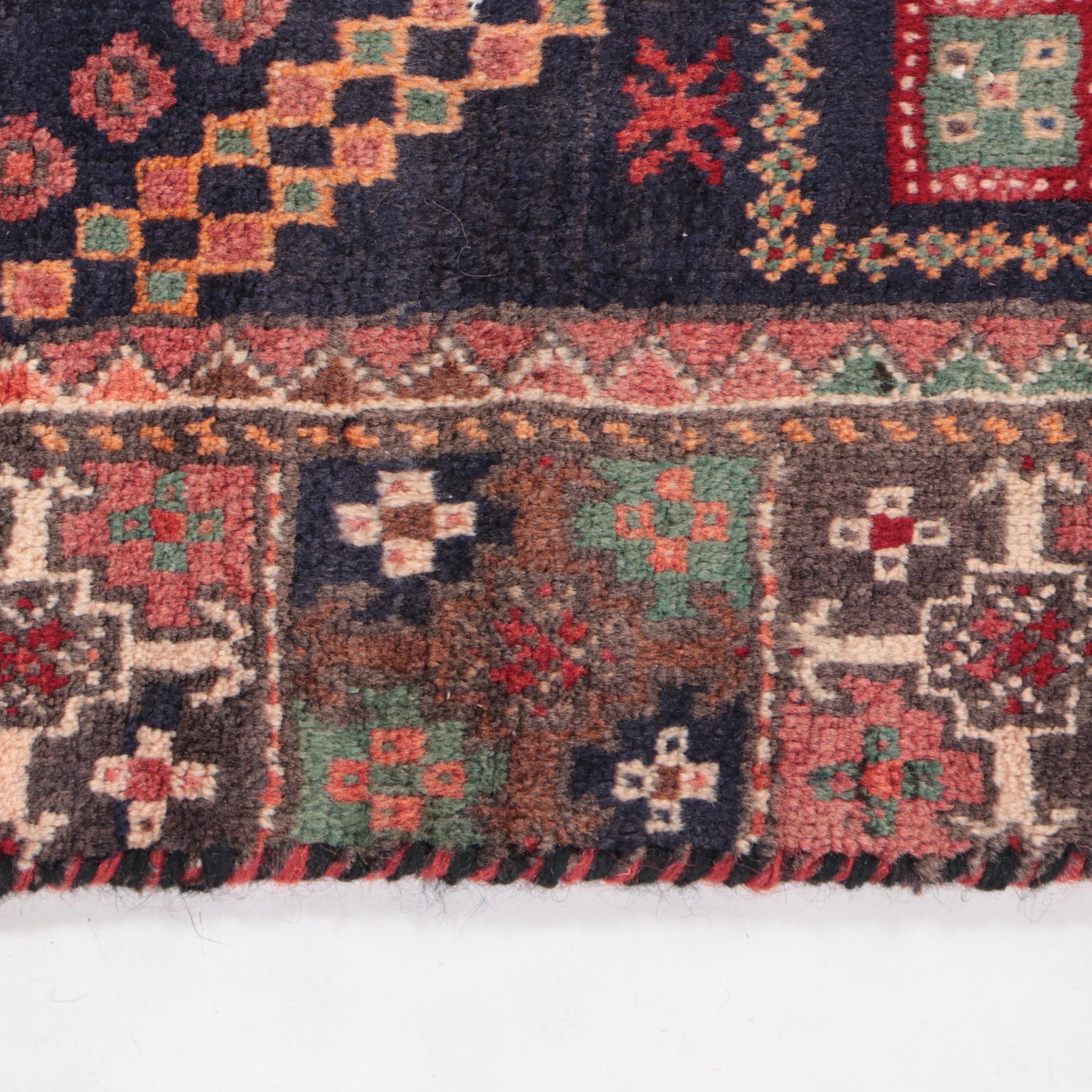 3'6 x 8'4 Hand-Knotted Persian Village Long Rug