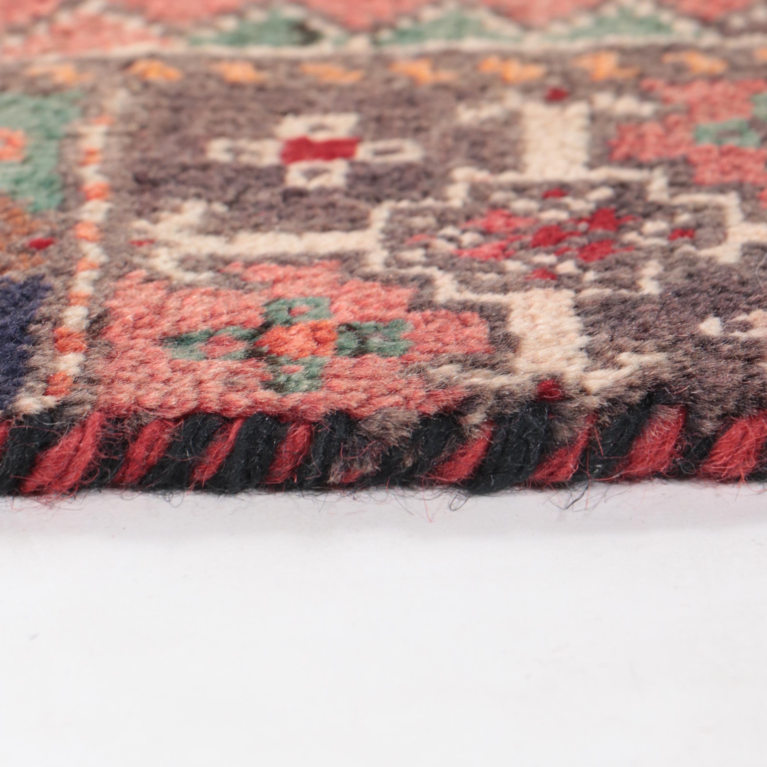 3'6 x 8'4 Hand-Knotted Persian Village Long Rug