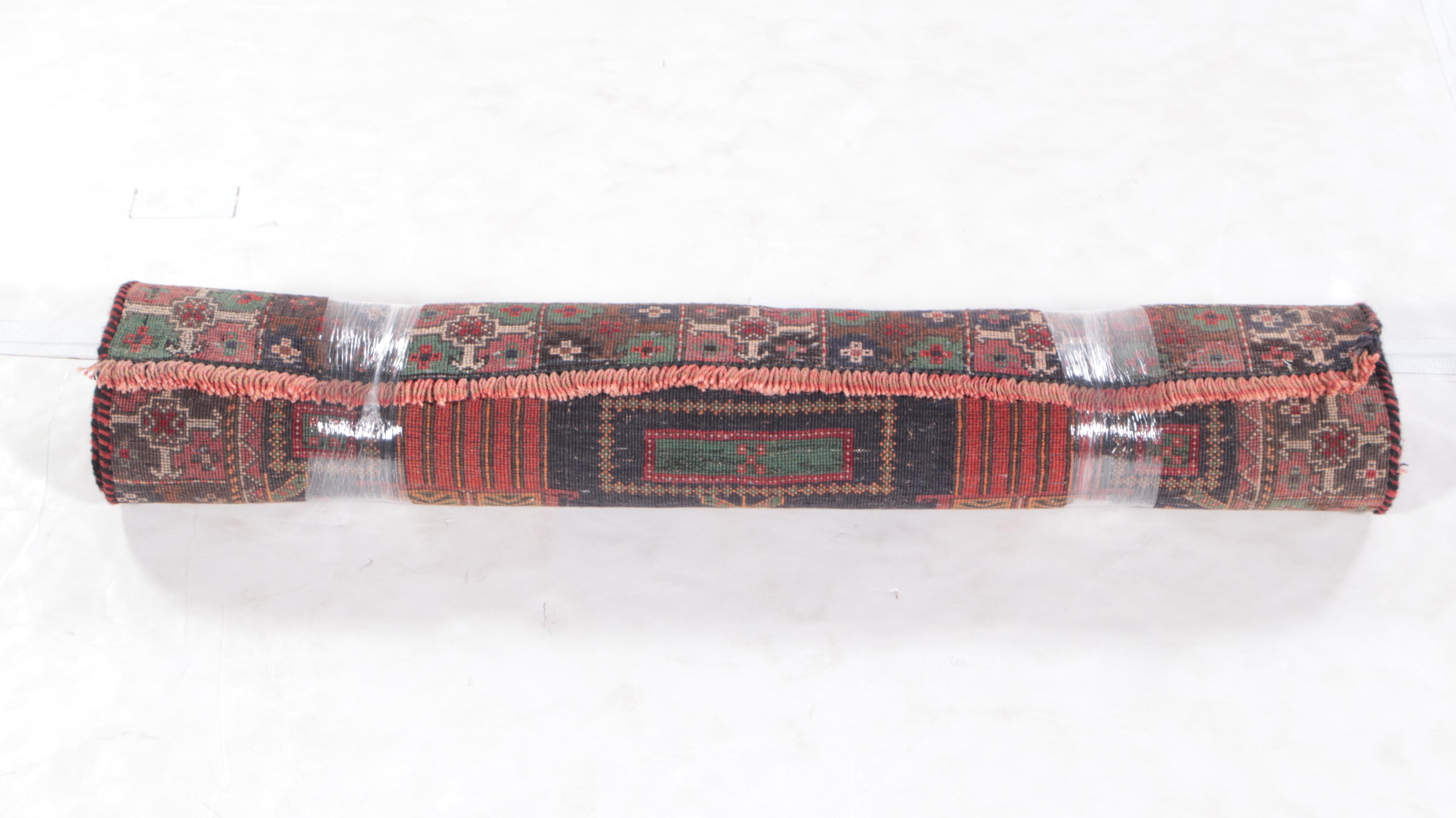 3'6 x 8'4 Hand-Knotted Persian Village Long Rug