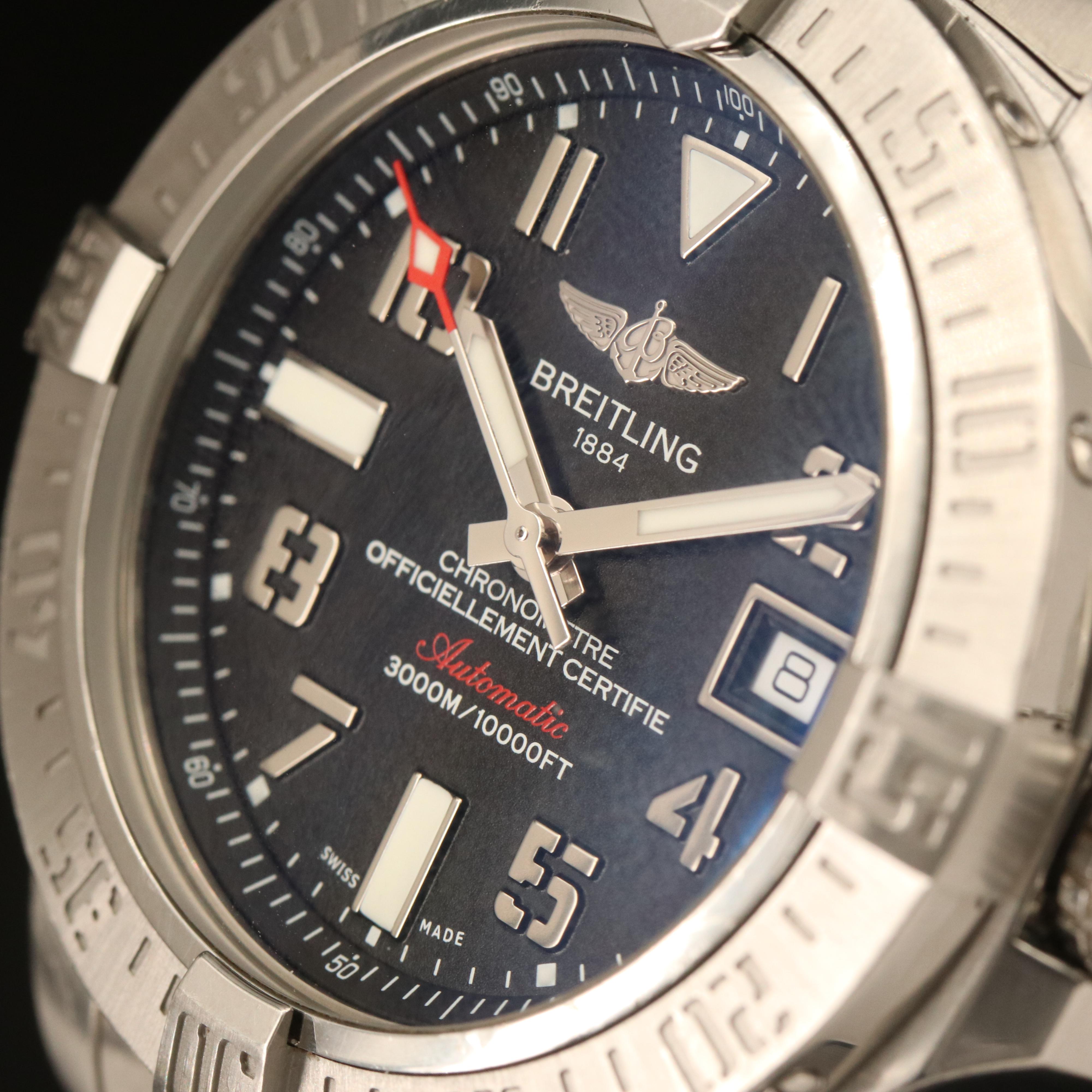 Breitling Avenger II Seawolf 3000M Black Dial Automatic Watch