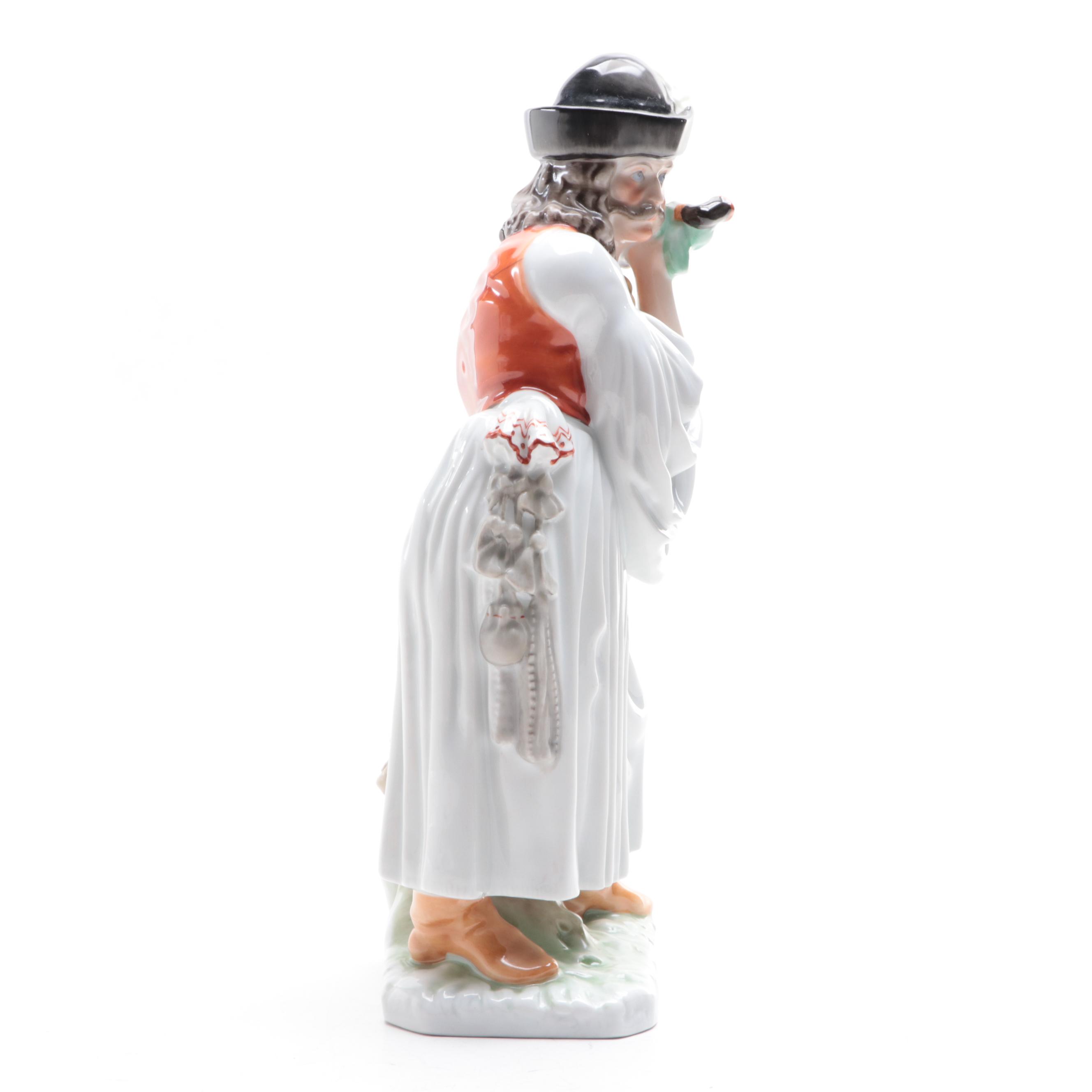 Herend "Mournful Shepherd" Porcelain Figurine