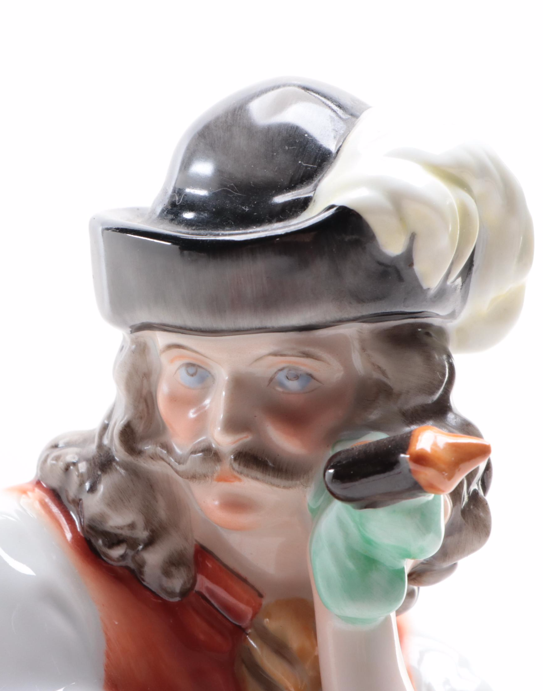 Herend "Mournful Shepherd" Porcelain Figurine