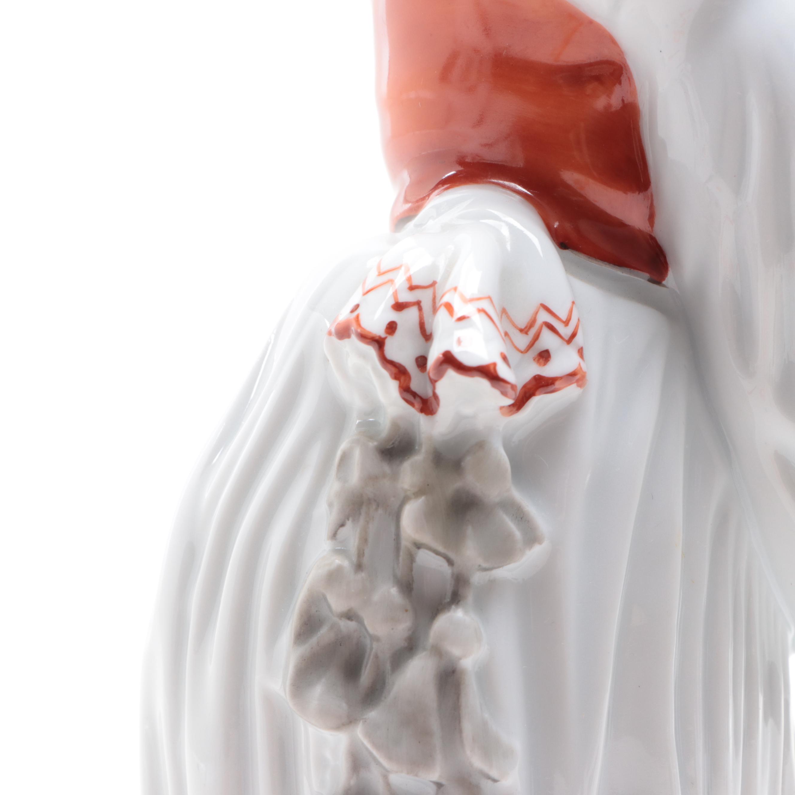 Herend "Mournful Shepherd" Porcelain Figurine