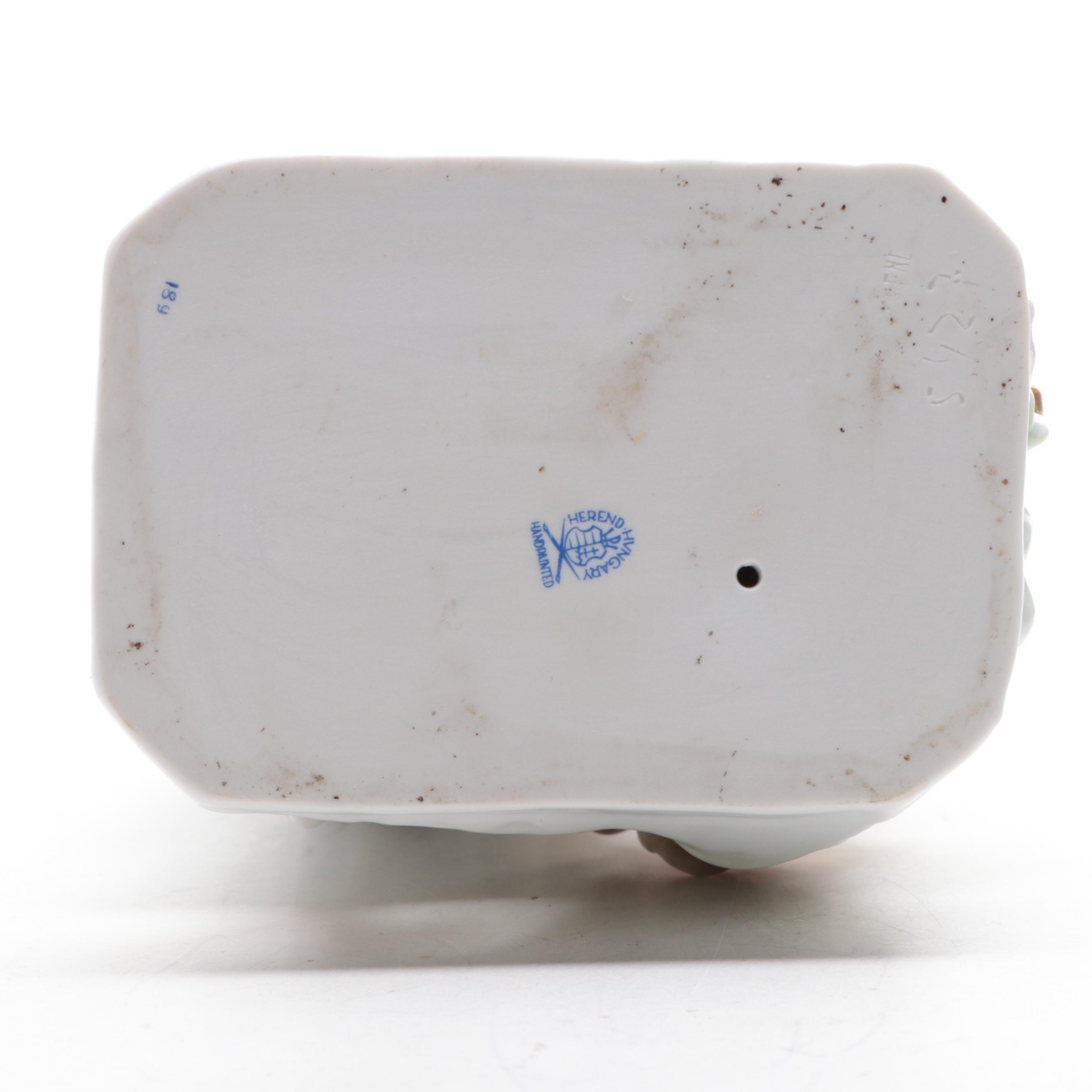 Herend "Mournful Shepherd" Porcelain Figurine