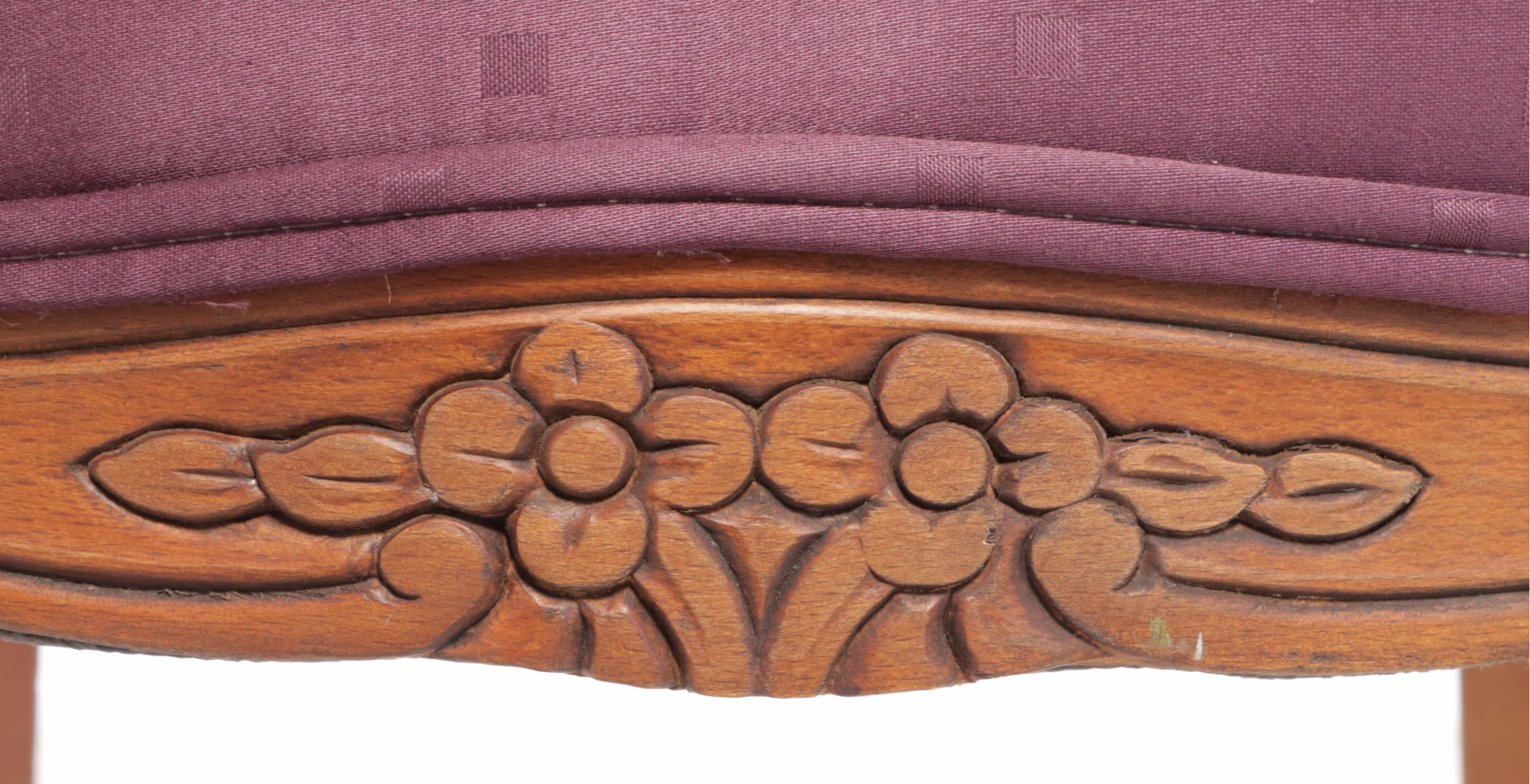 Louis XV Style Beech and Custom-Upholstered Fauteuil