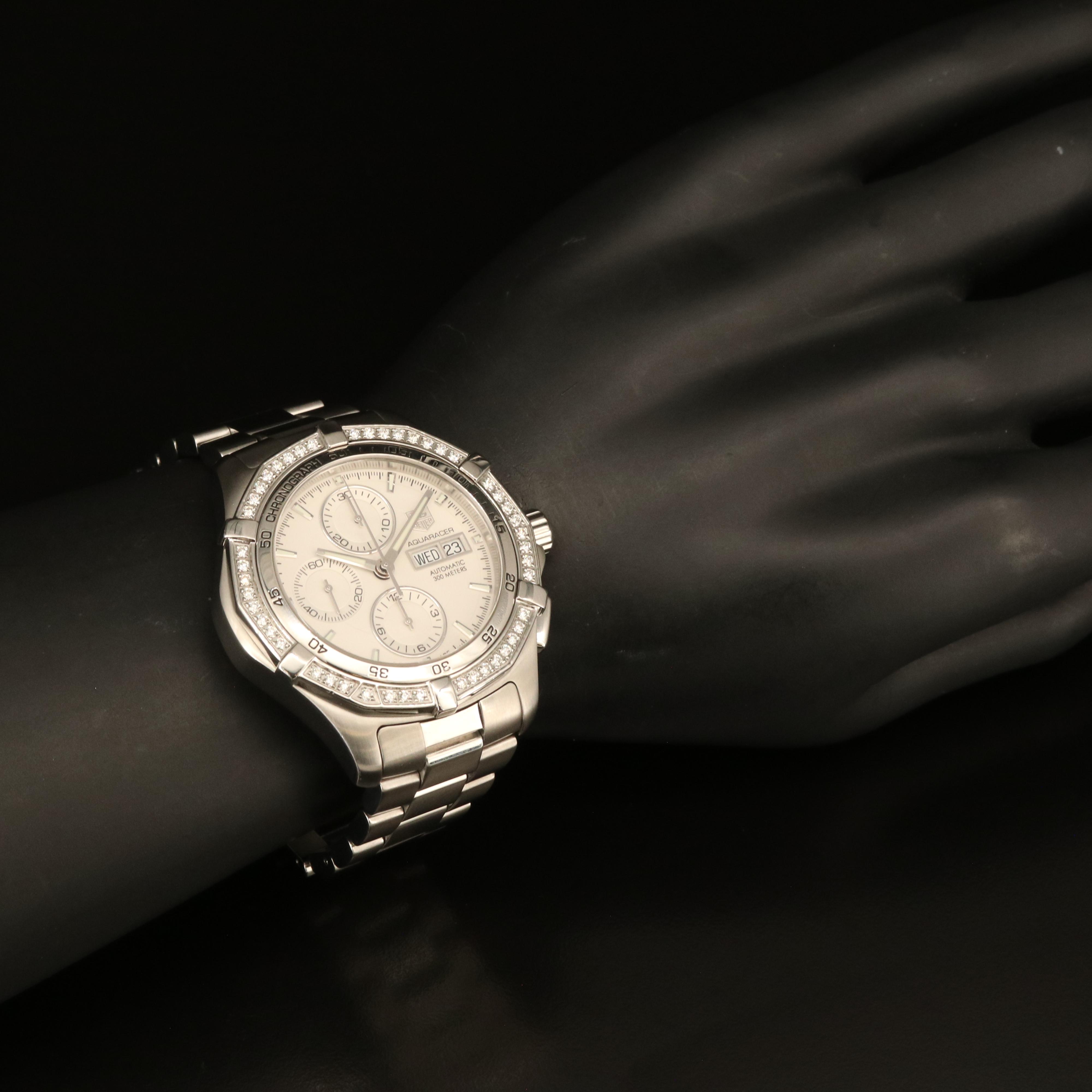 TAG Heuer Aquaracer 300M Factory Diamond Bezel Automatic Watch