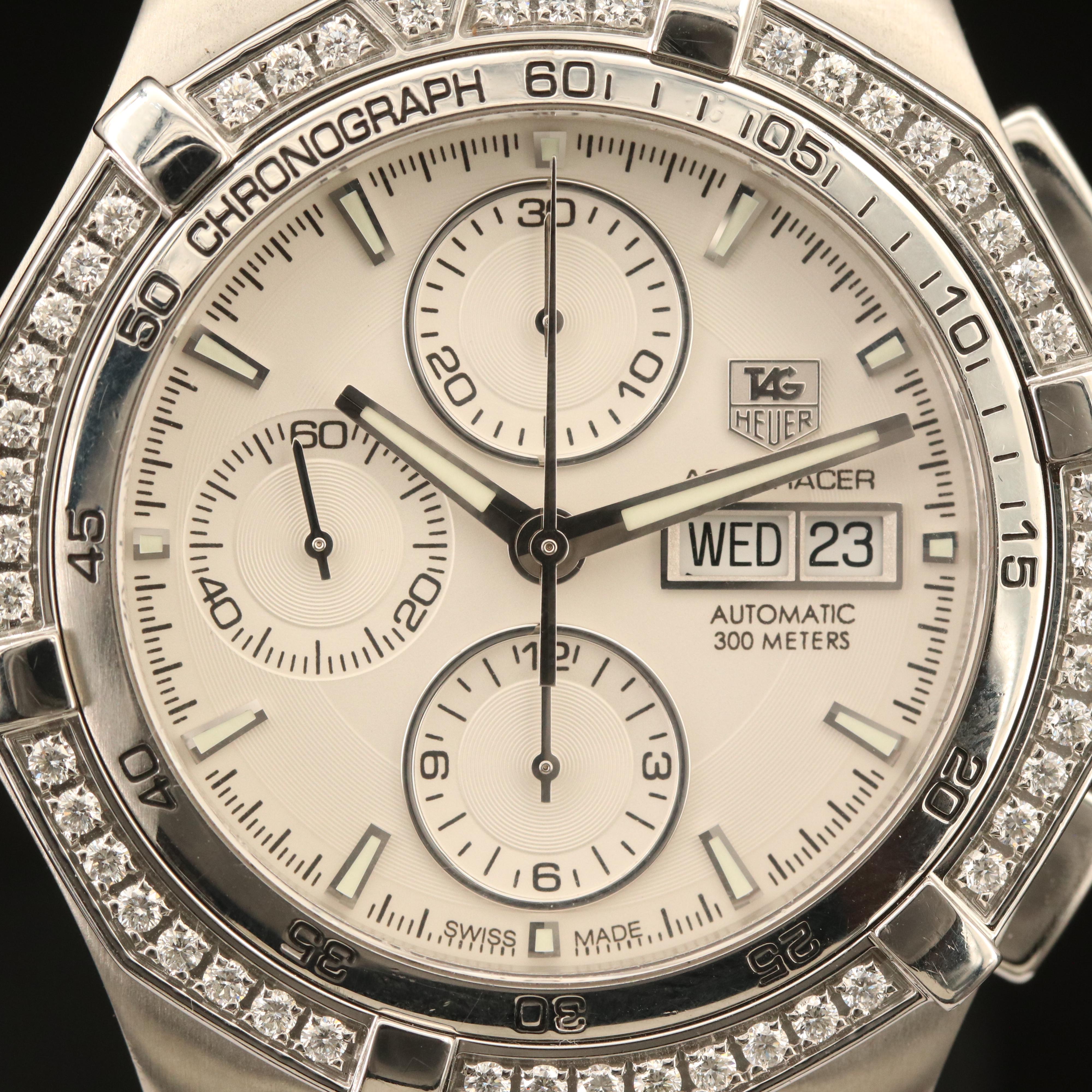 TAG Heuer Aquaracer 300M Factory Diamond Bezel Automatic Watch