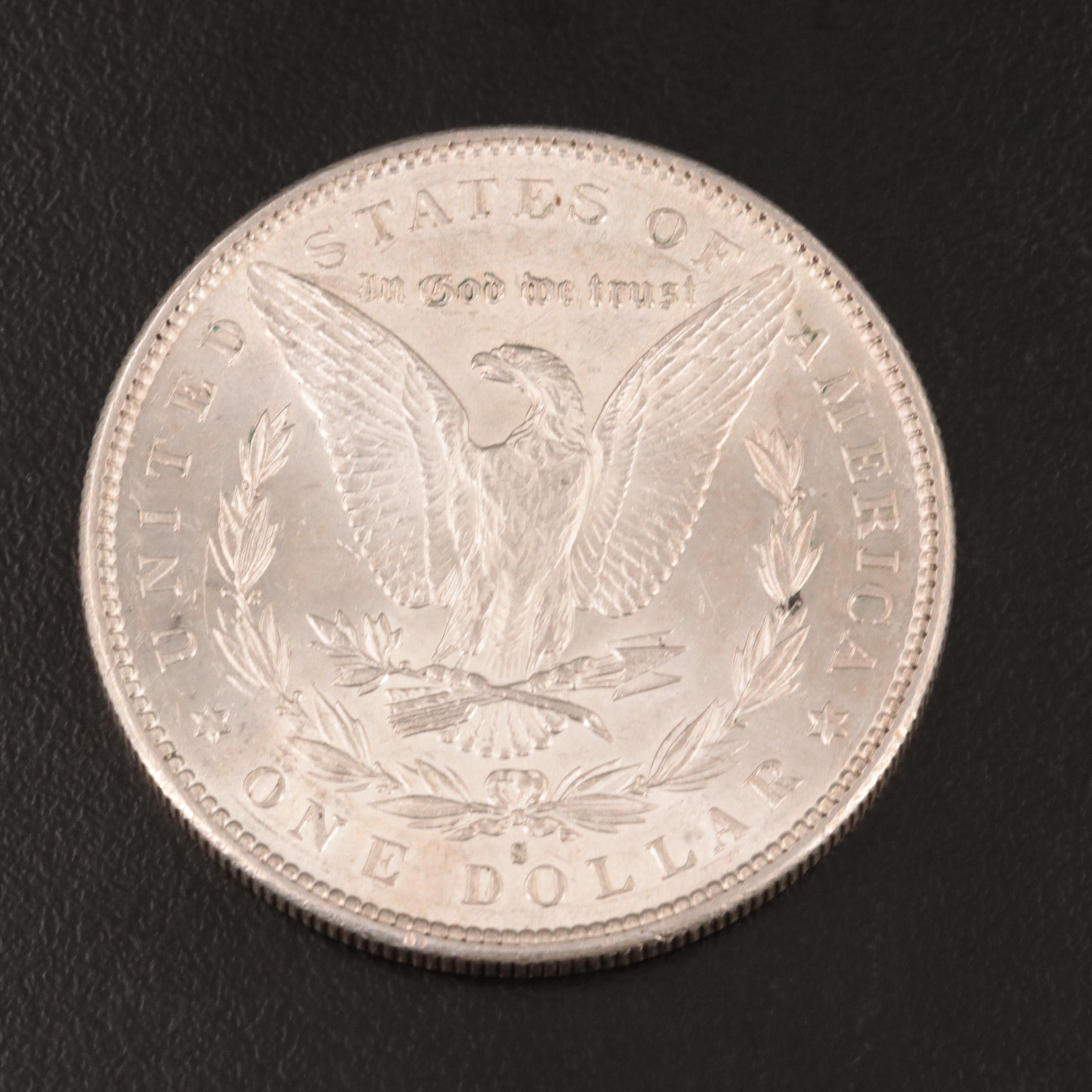 Uncirculated 1890-S Morgan Silver Dollar