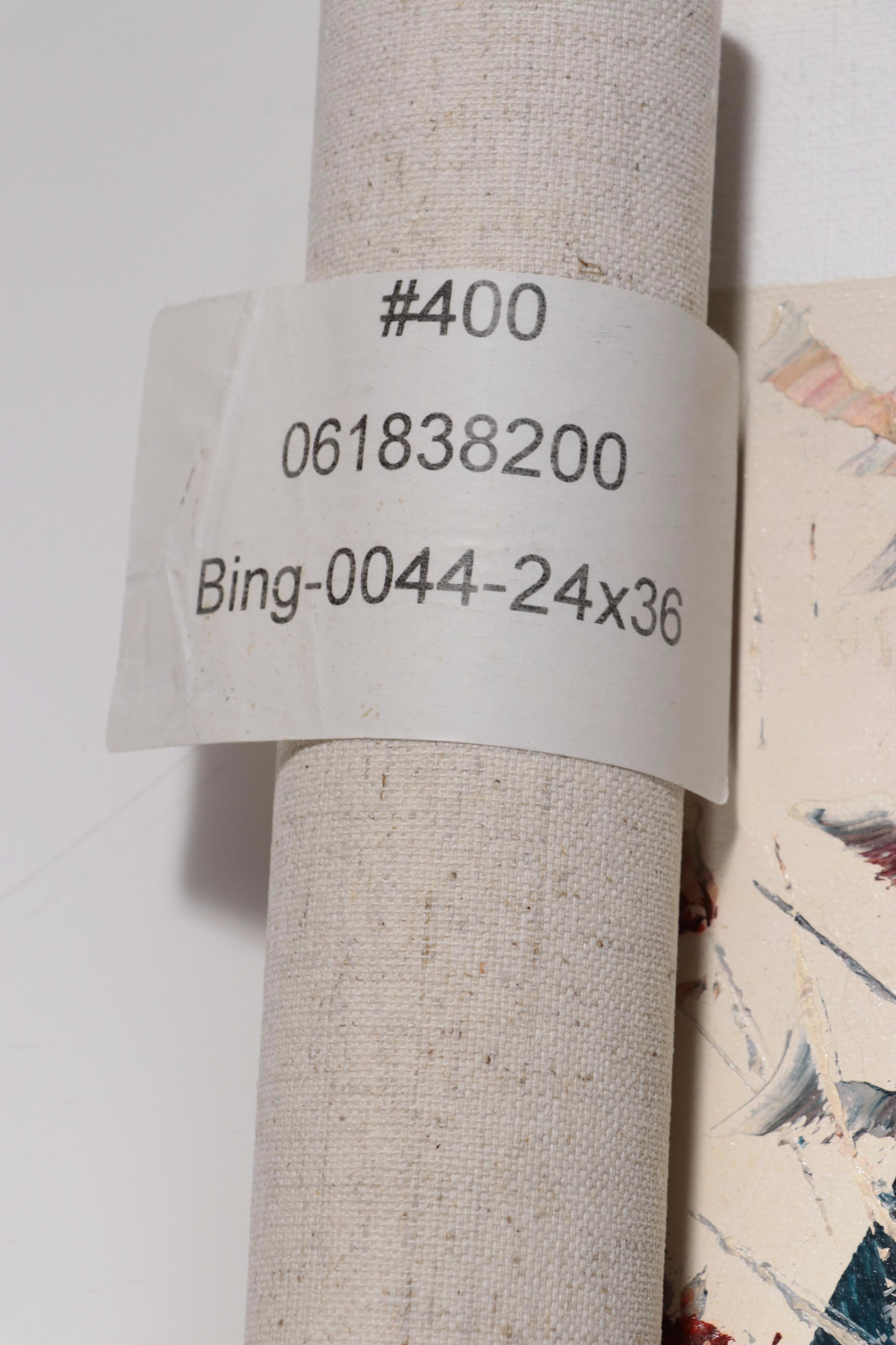 Bing Rainy Cityscape Oil Painting, 21st Century