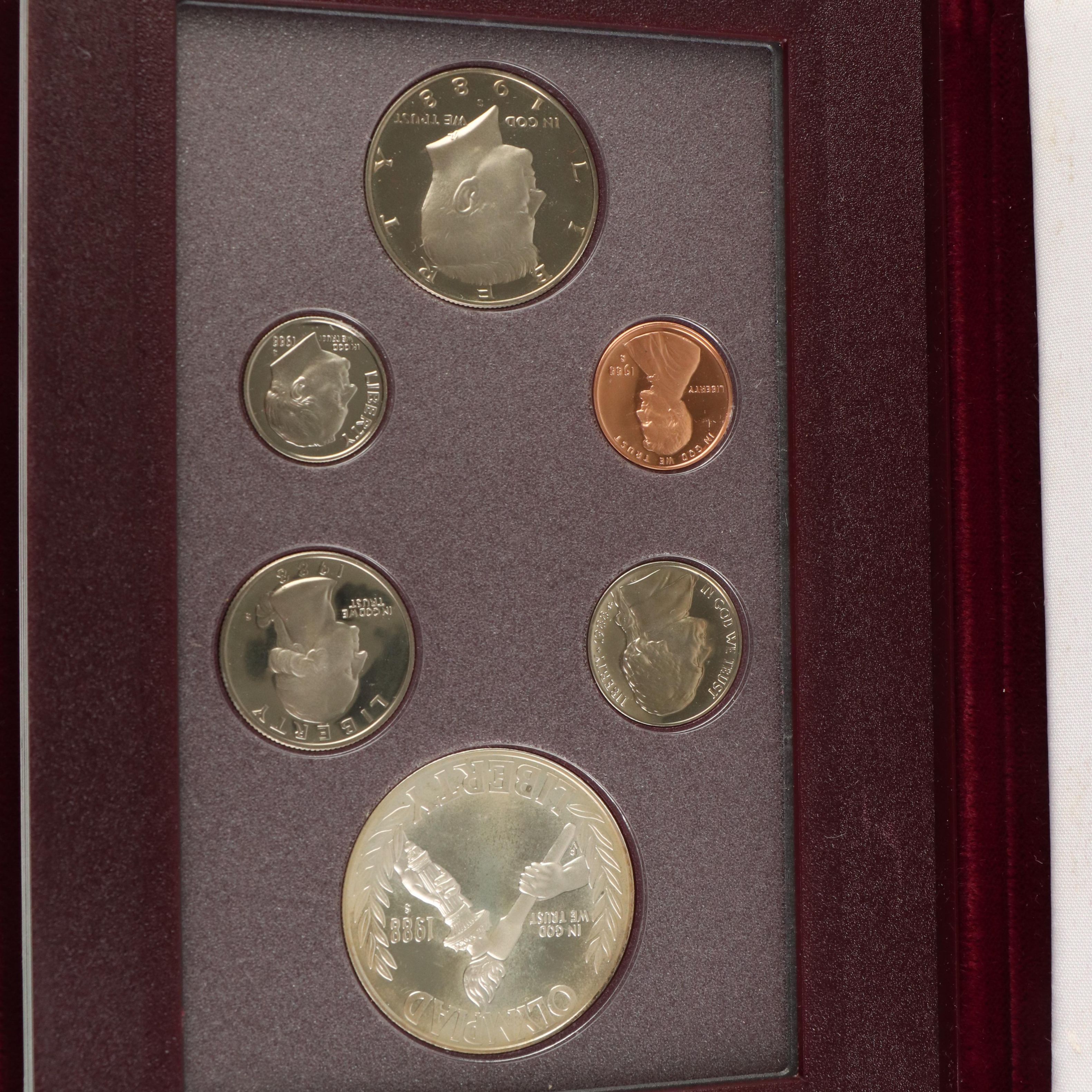 Three United States Mint Prestige Sets Including 1987