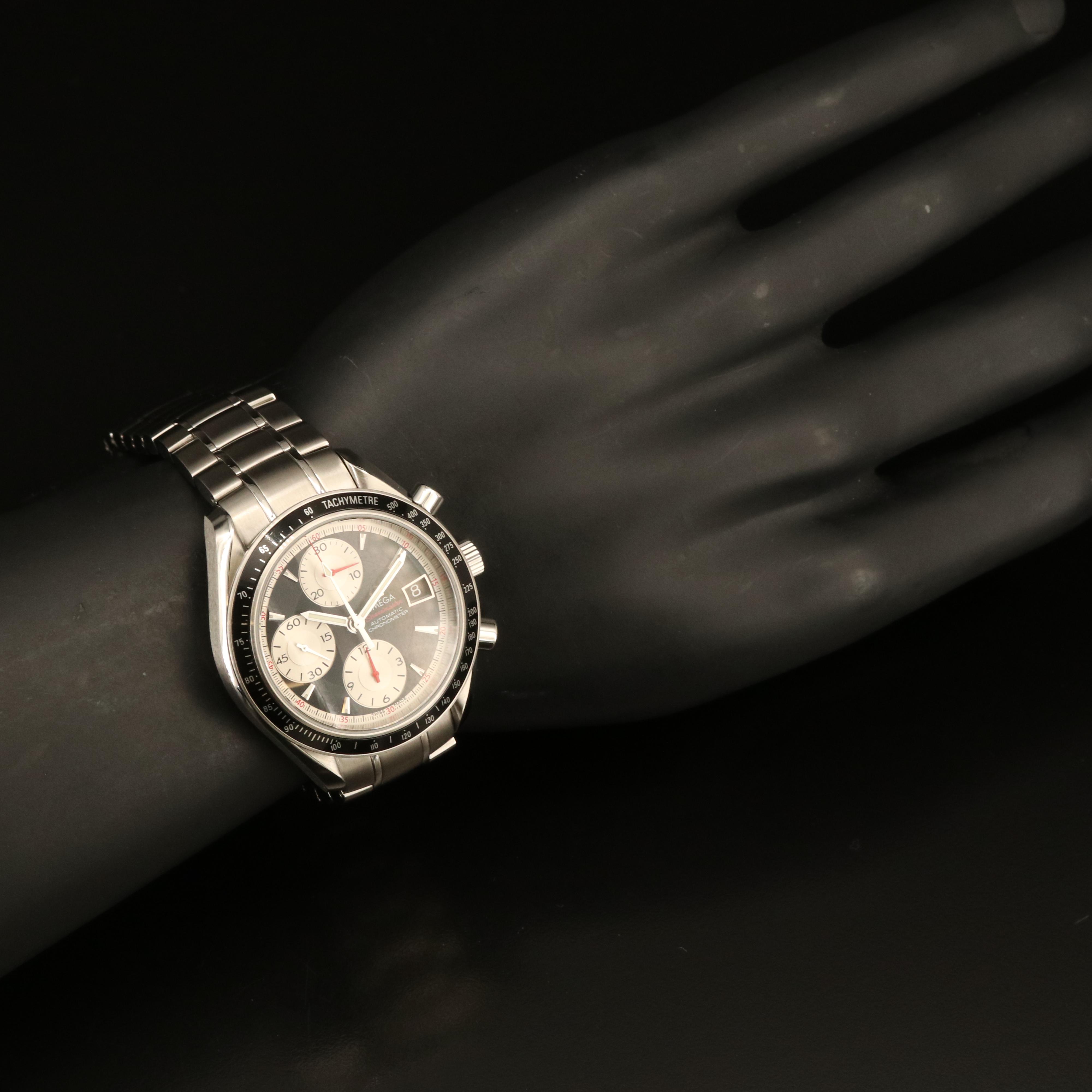 Omega Speedmaster Chronograph Date 40 Black "Panda" Steel Watch