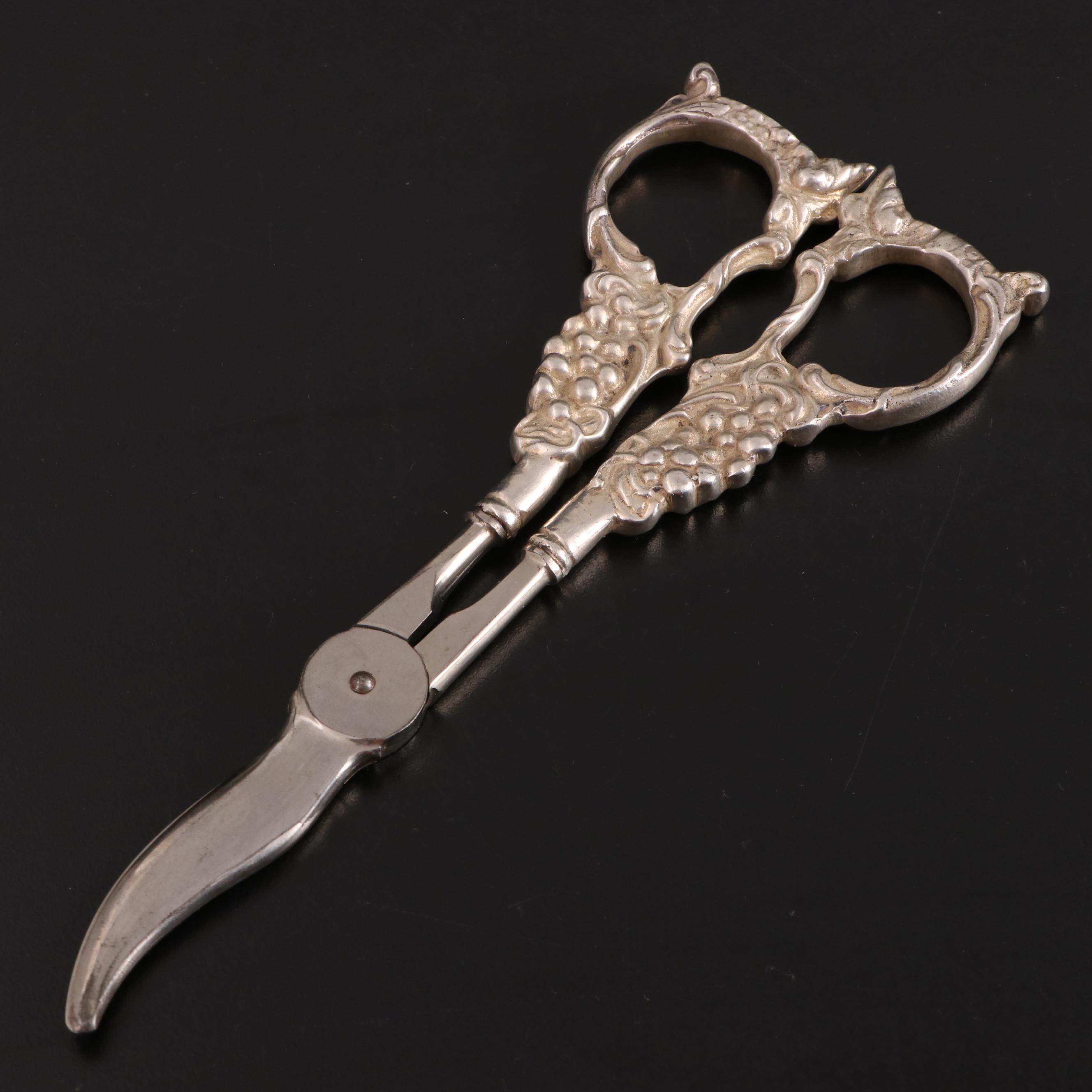 Voss Cutlery and Other Grape Shears with Sterling Handles