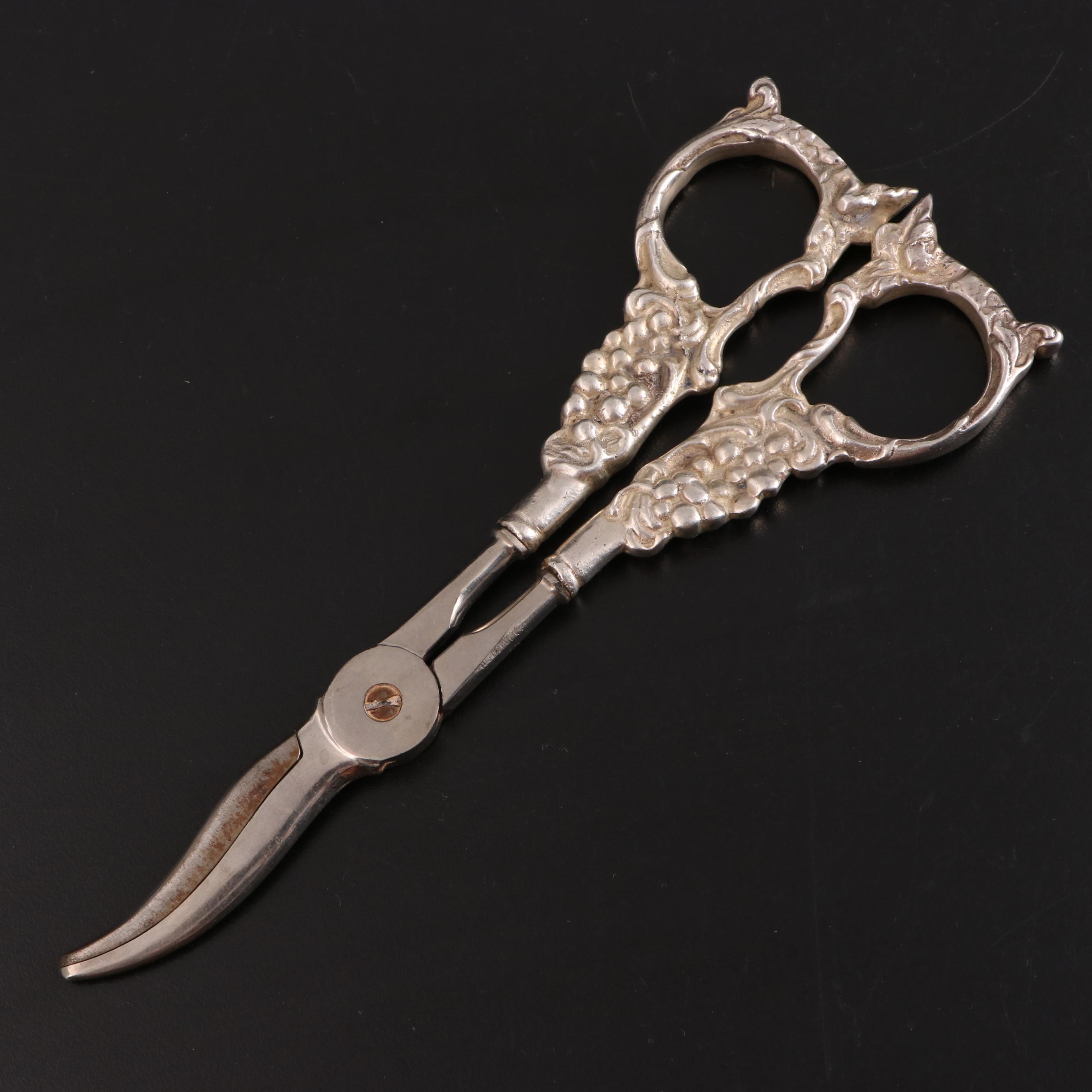 Voss Cutlery and Other Grape Shears with Sterling Handles