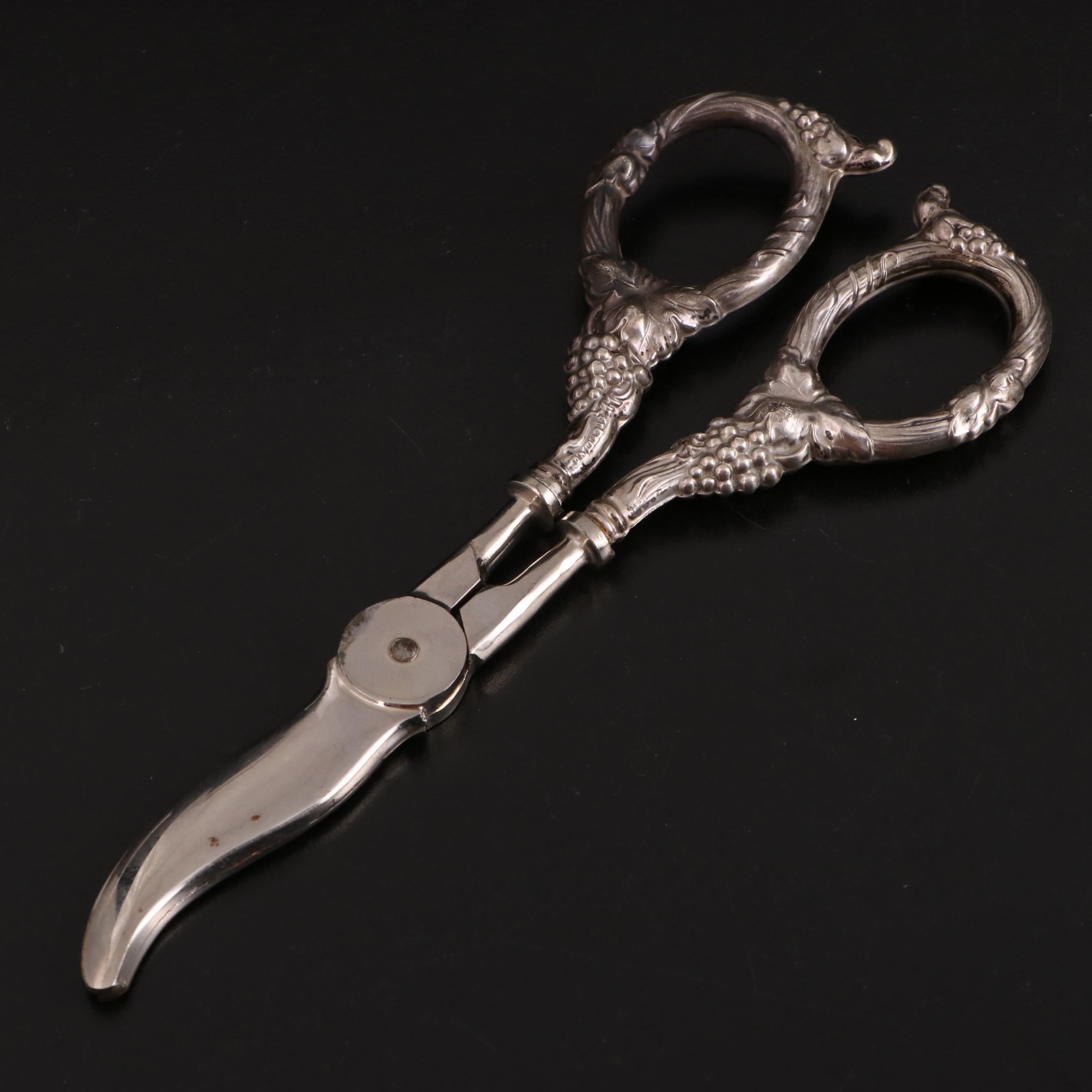 Voss Cutlery and Other Grape Shears with Sterling Handles