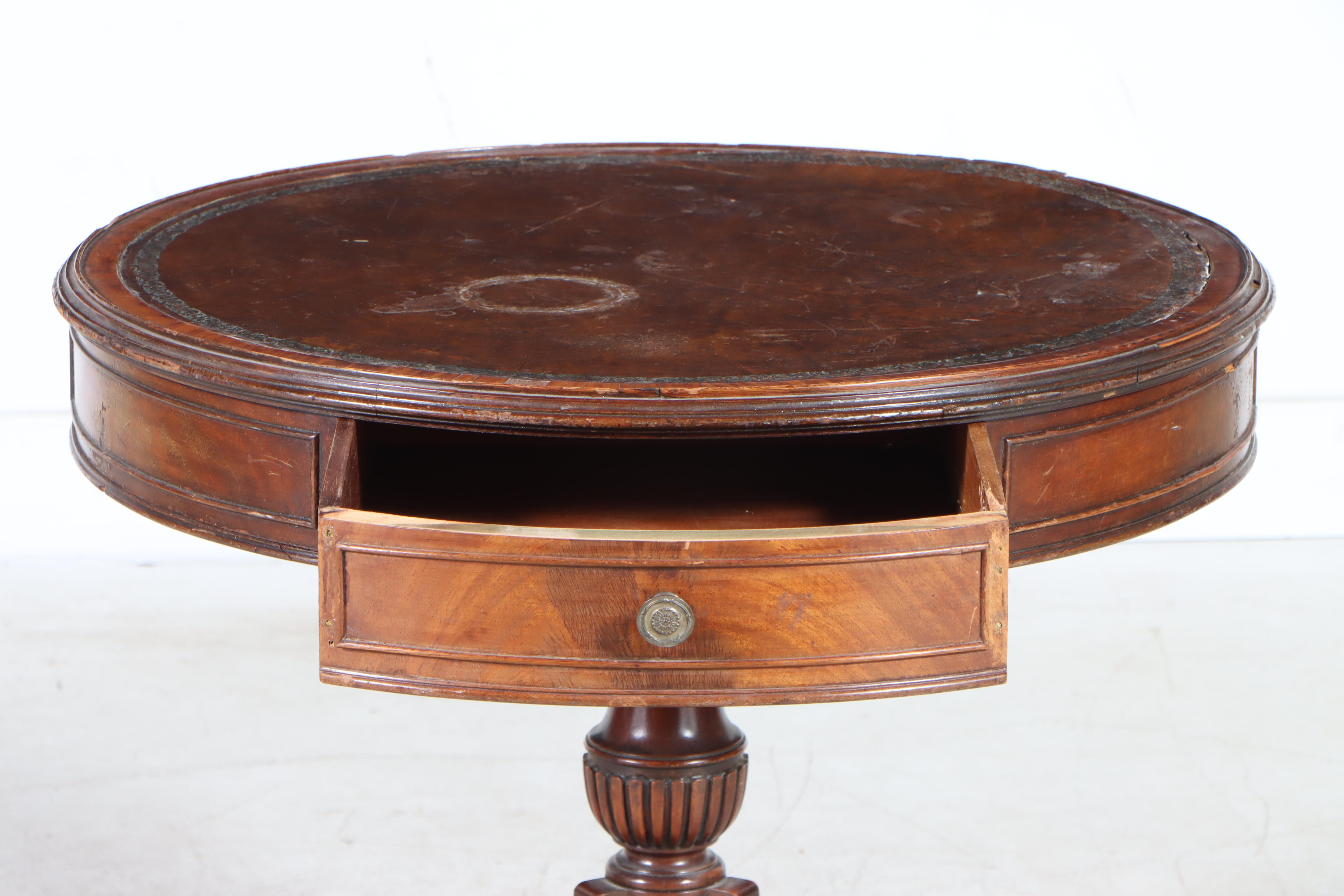 Federal Style Mahogany Circular Center Table