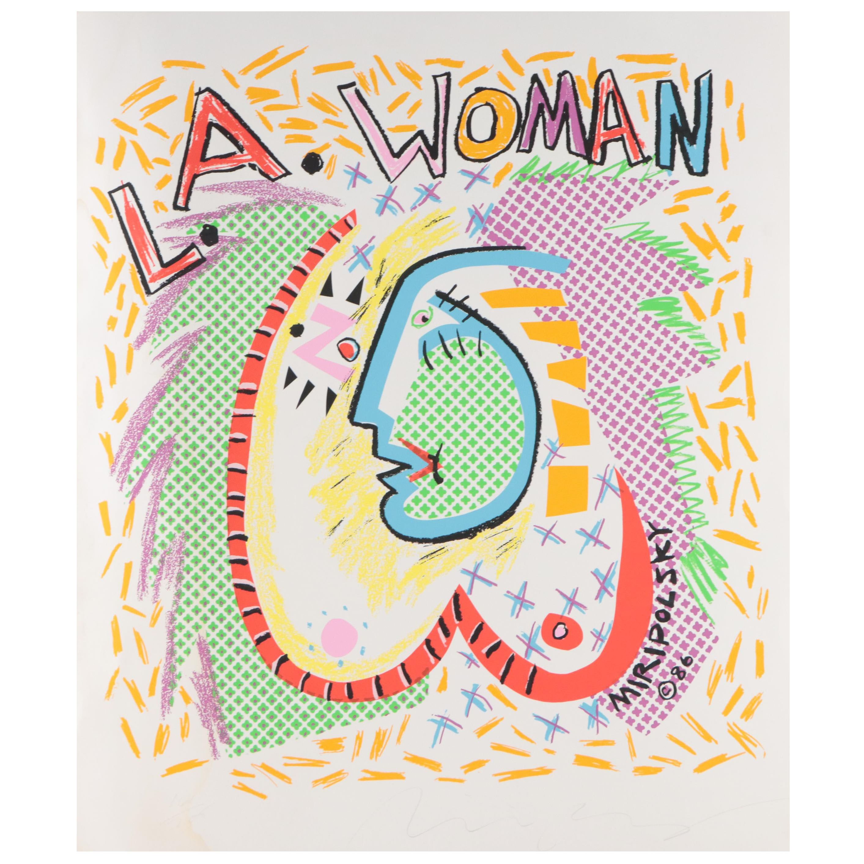Andre Miripolsky Serigraph "L.A. Woman," Circa 1986