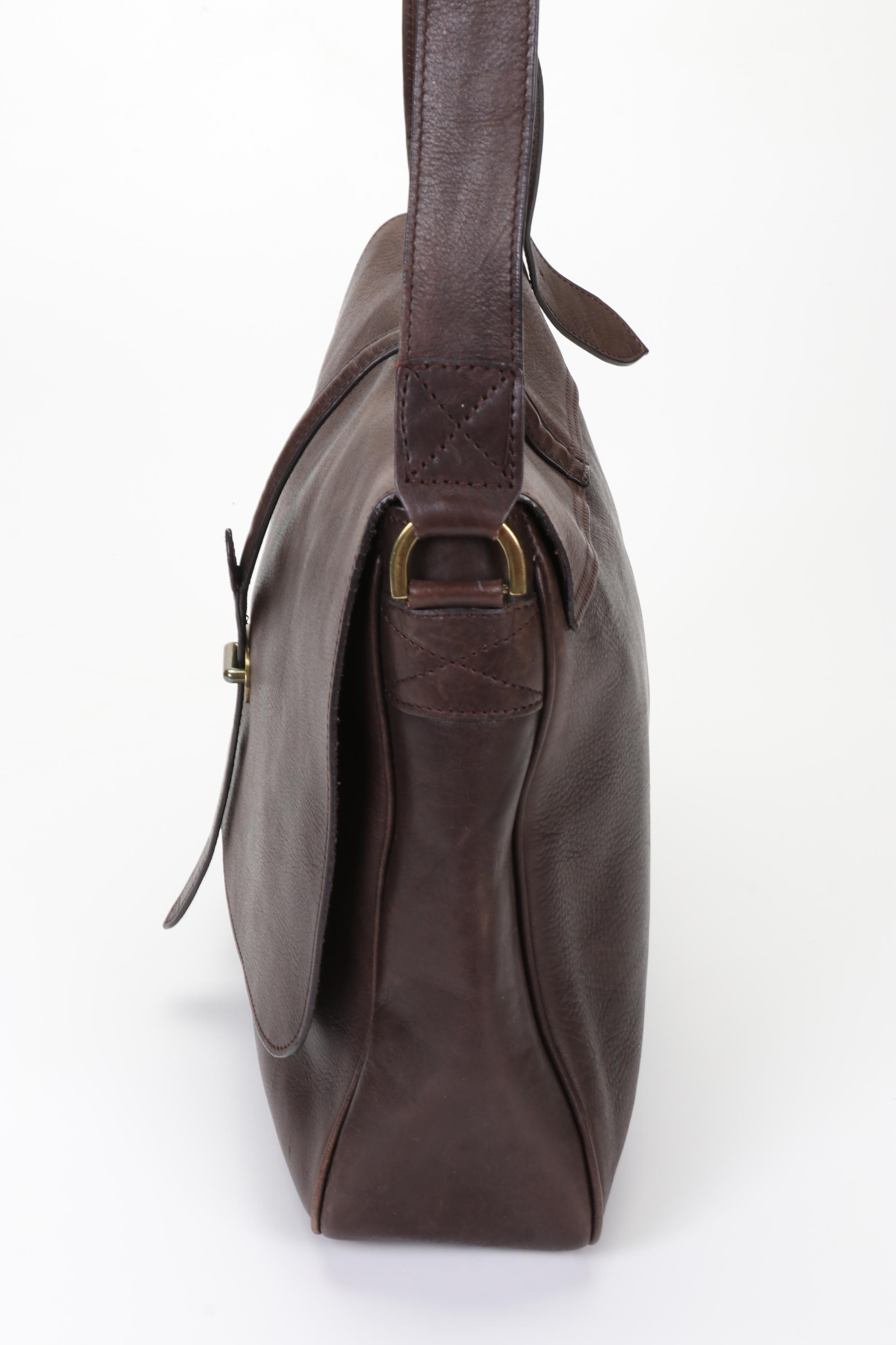 Mulberry Messenger Bag in Brown Grained Leather
