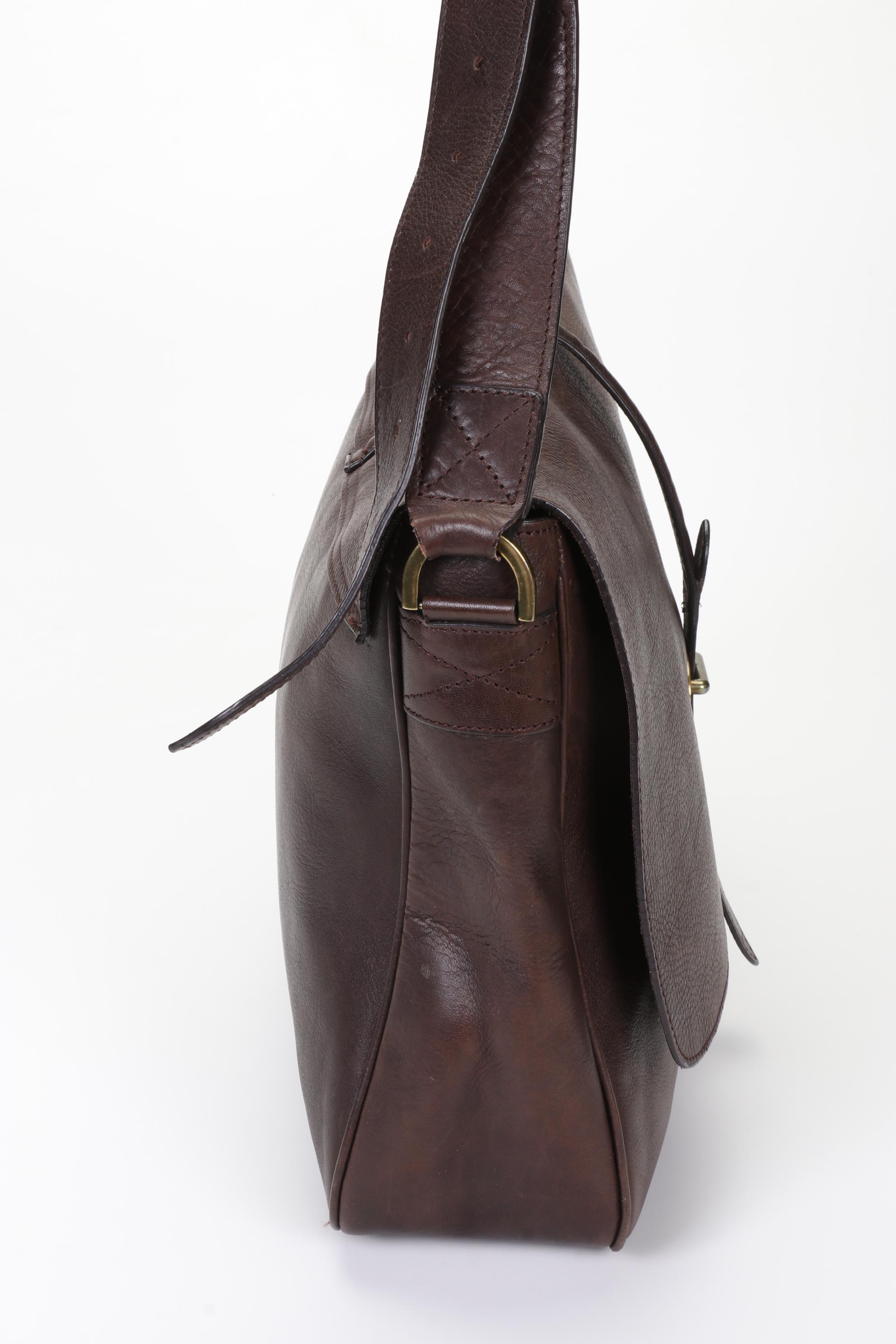 Mulberry Messenger Bag in Brown Grained Leather