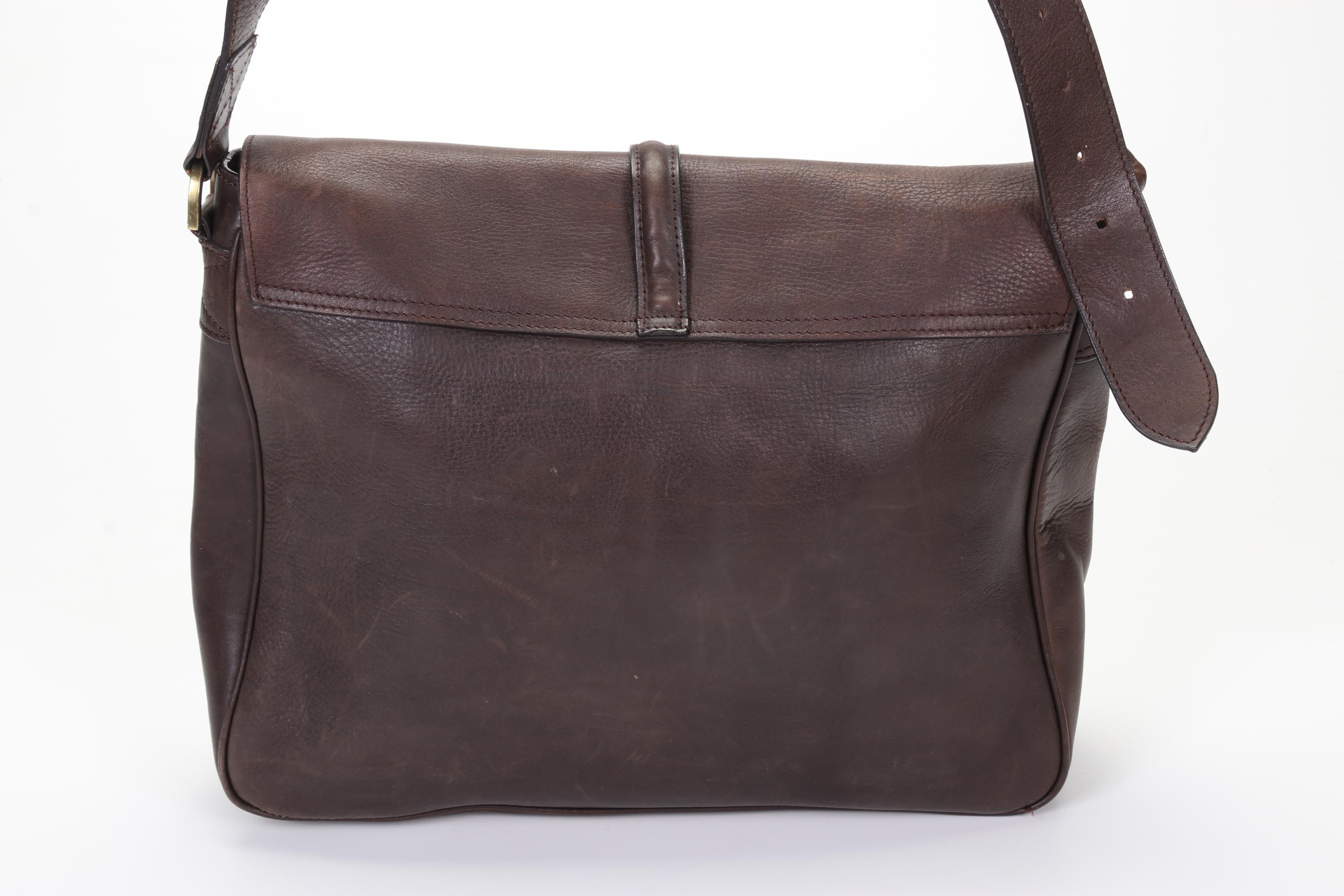 Mulberry Messenger Bag in Brown Grained Leather