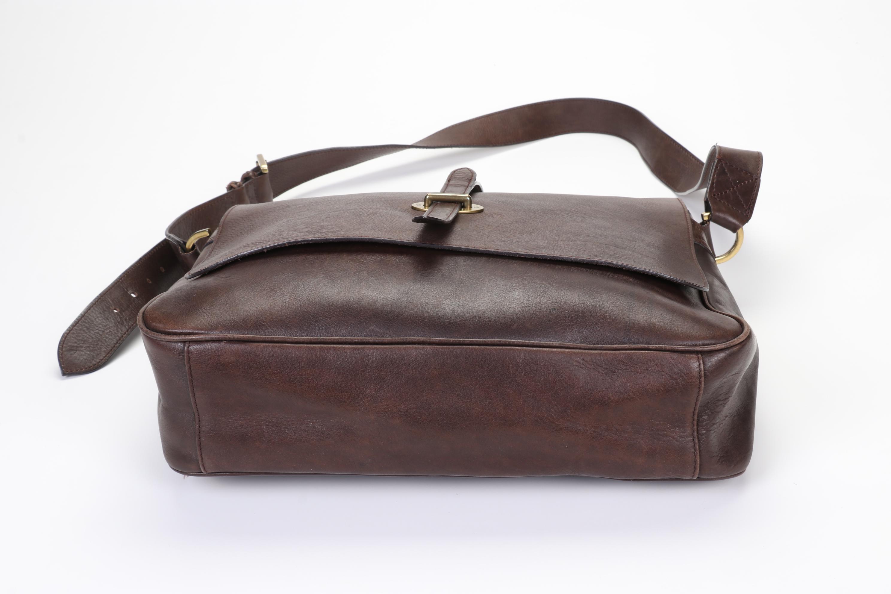 Mulberry Messenger Bag in Brown Grained Leather