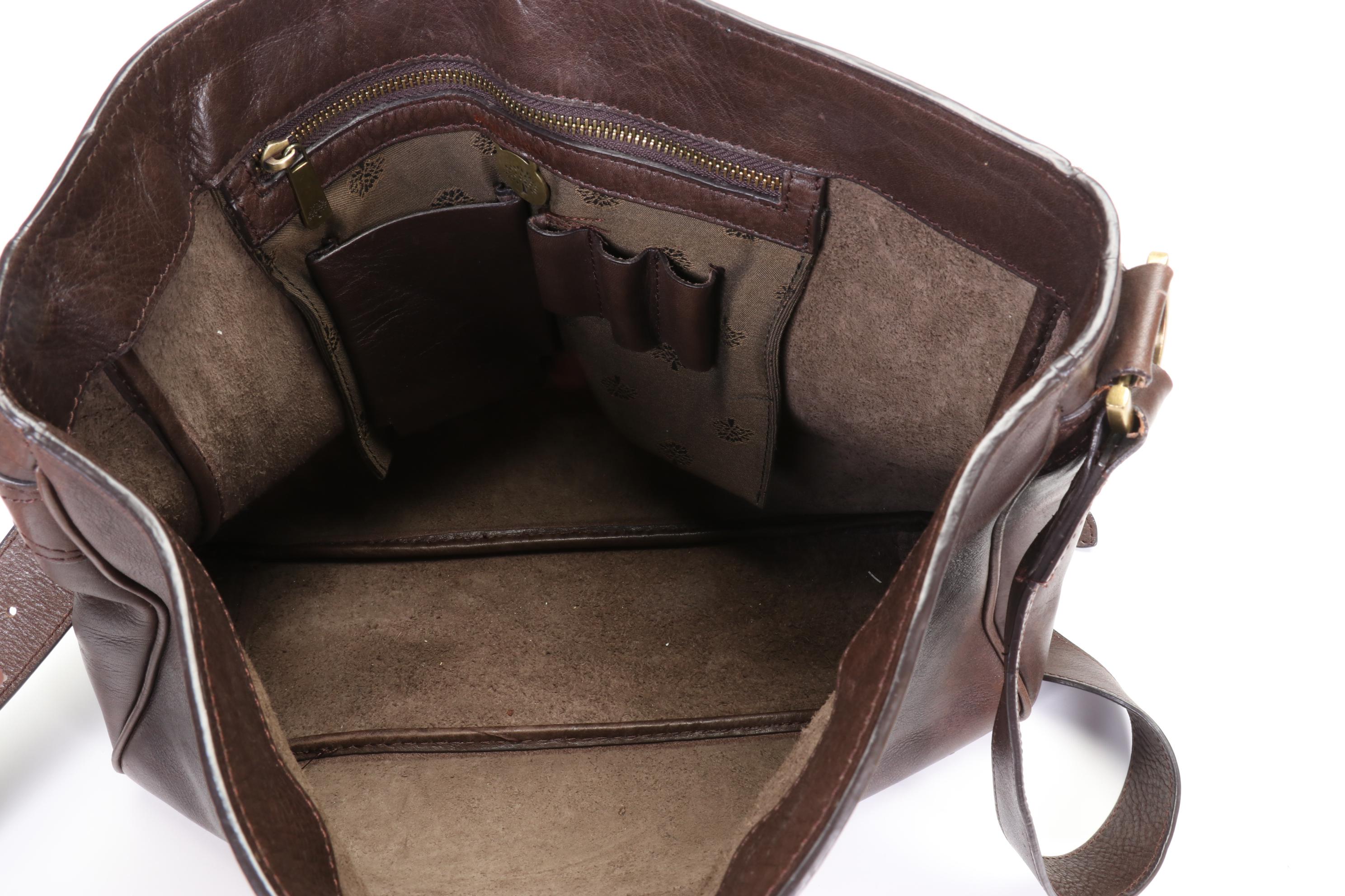 Mulberry Messenger Bag in Brown Grained Leather