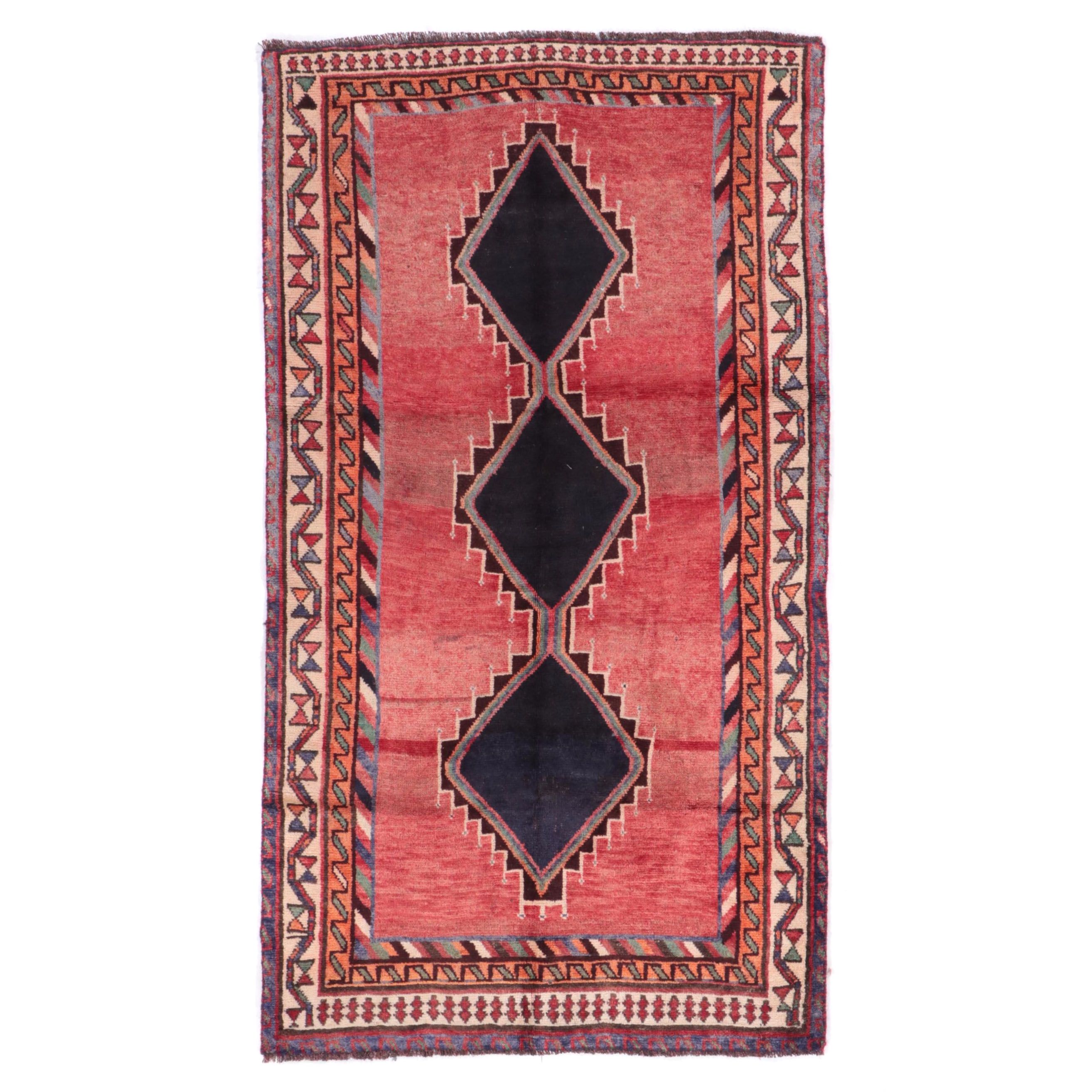 4'1 x 7'4 Hand-Knotted Persian Shiraz Area Rug