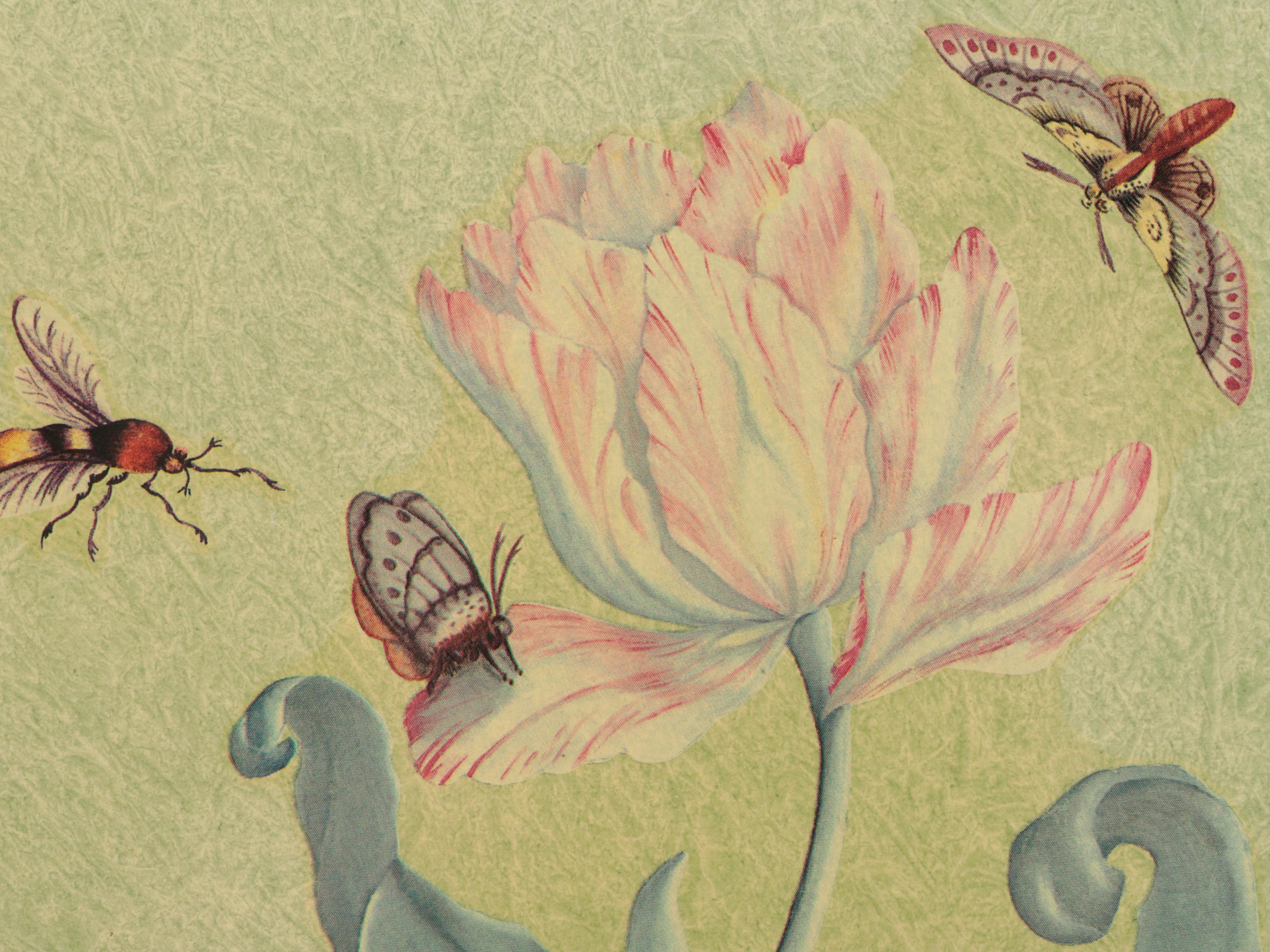 Carolyn Sheffield Botanical Placemats with Italian Ceramic Tureen and Ladle