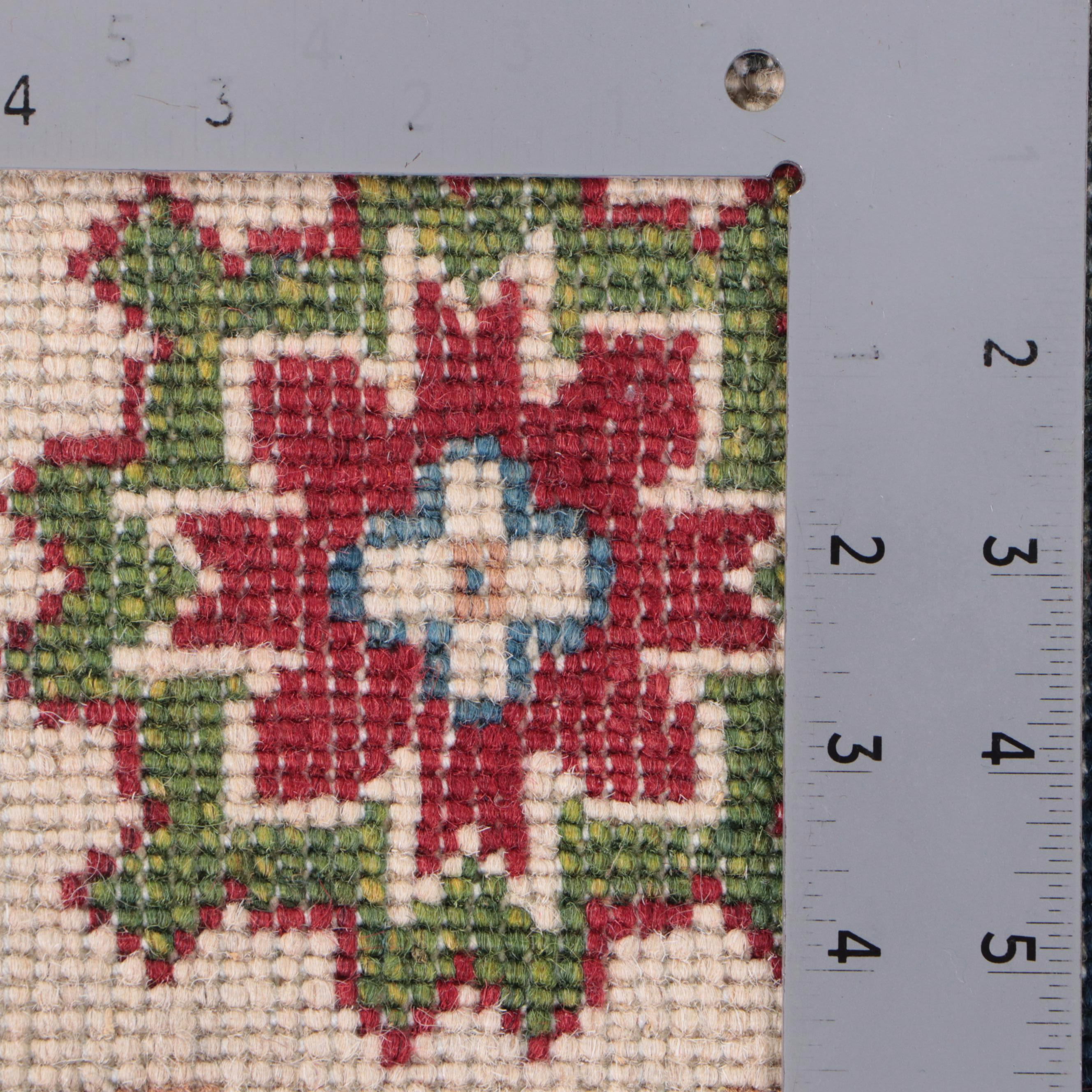 6'8 x 9'11 Hand-Knotted Pakistani Kazak Area Rug