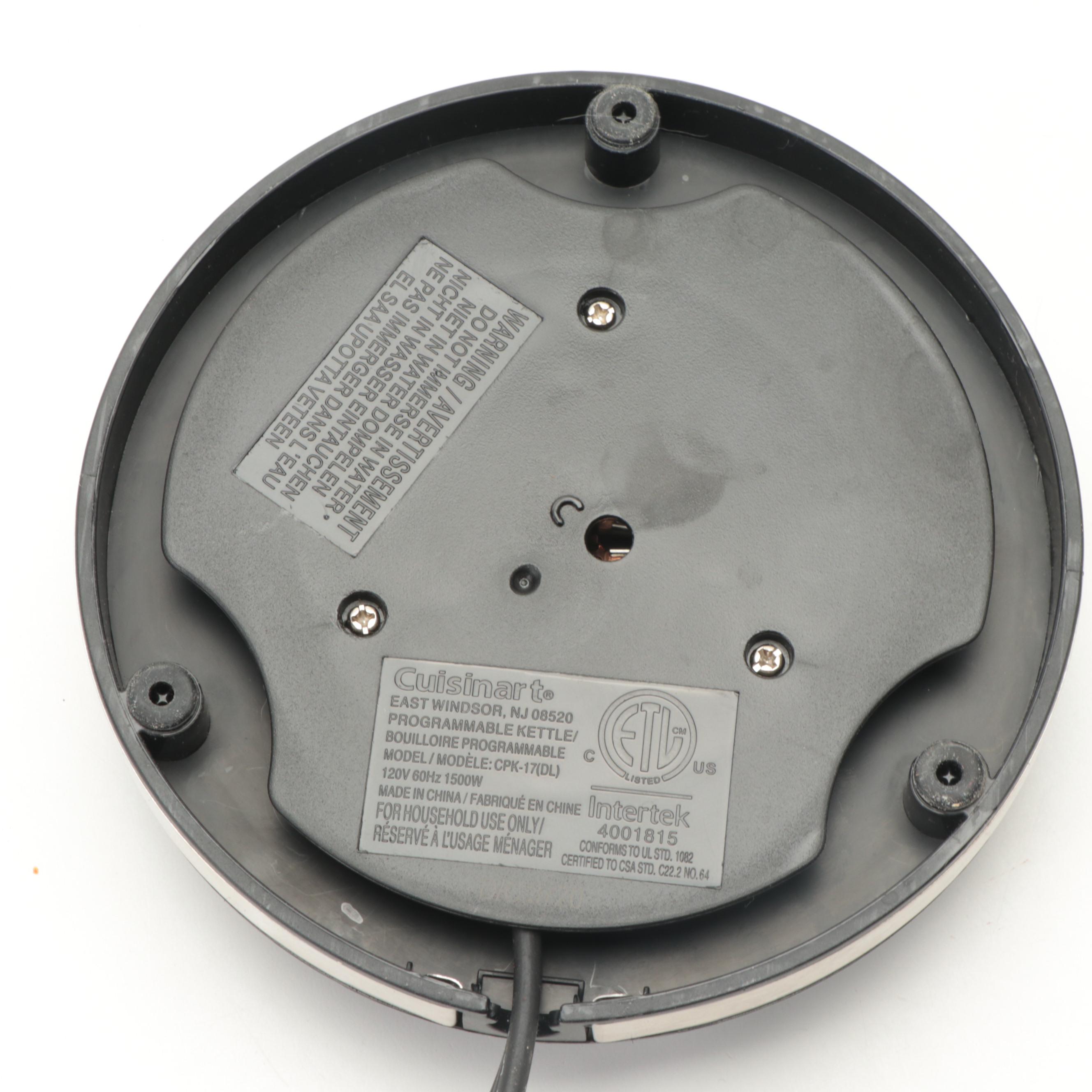 Cuisinart Pro Classic Food Processor, Programmable Kettle, and Ice Cream Maker