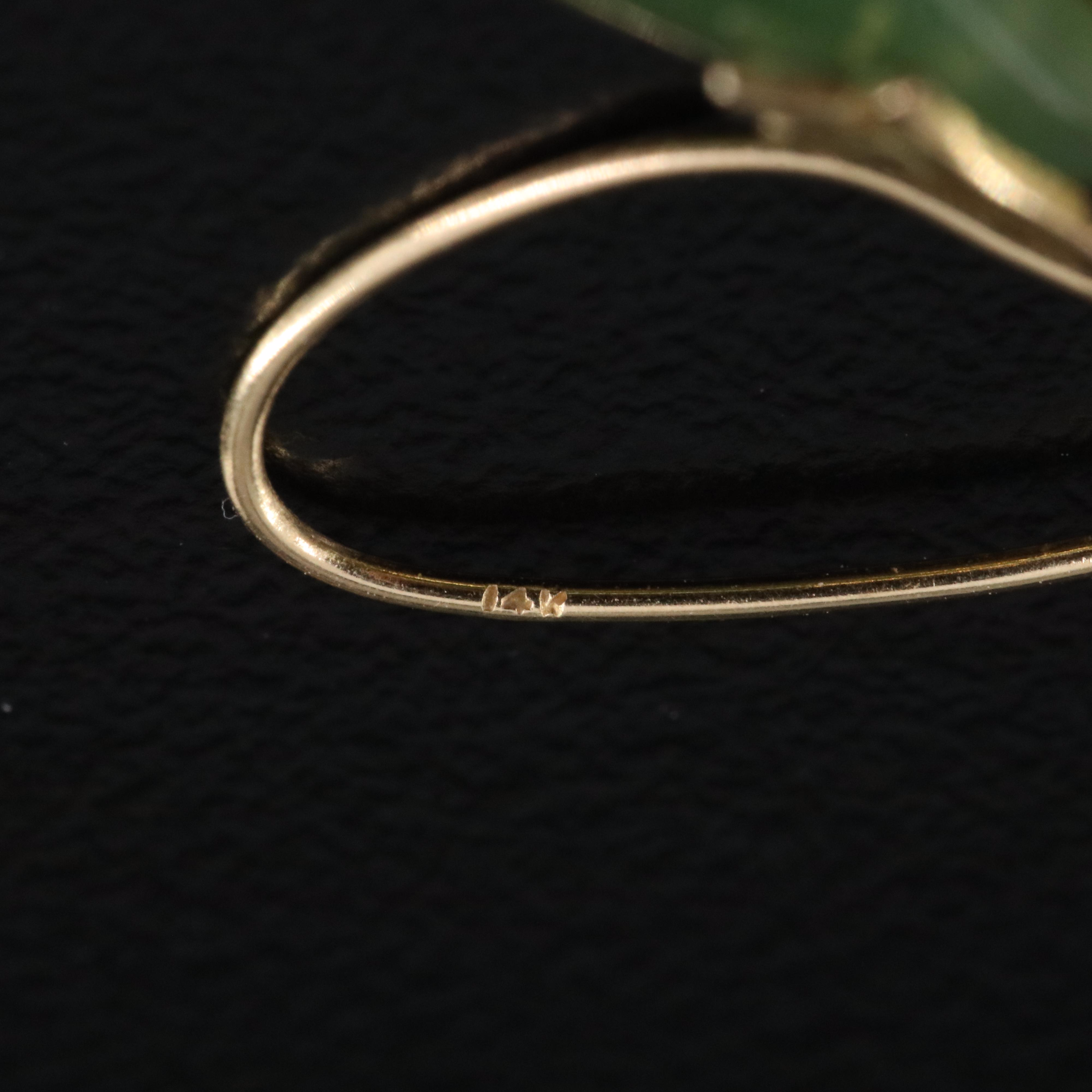 14K and 10K Nephrite Earrings