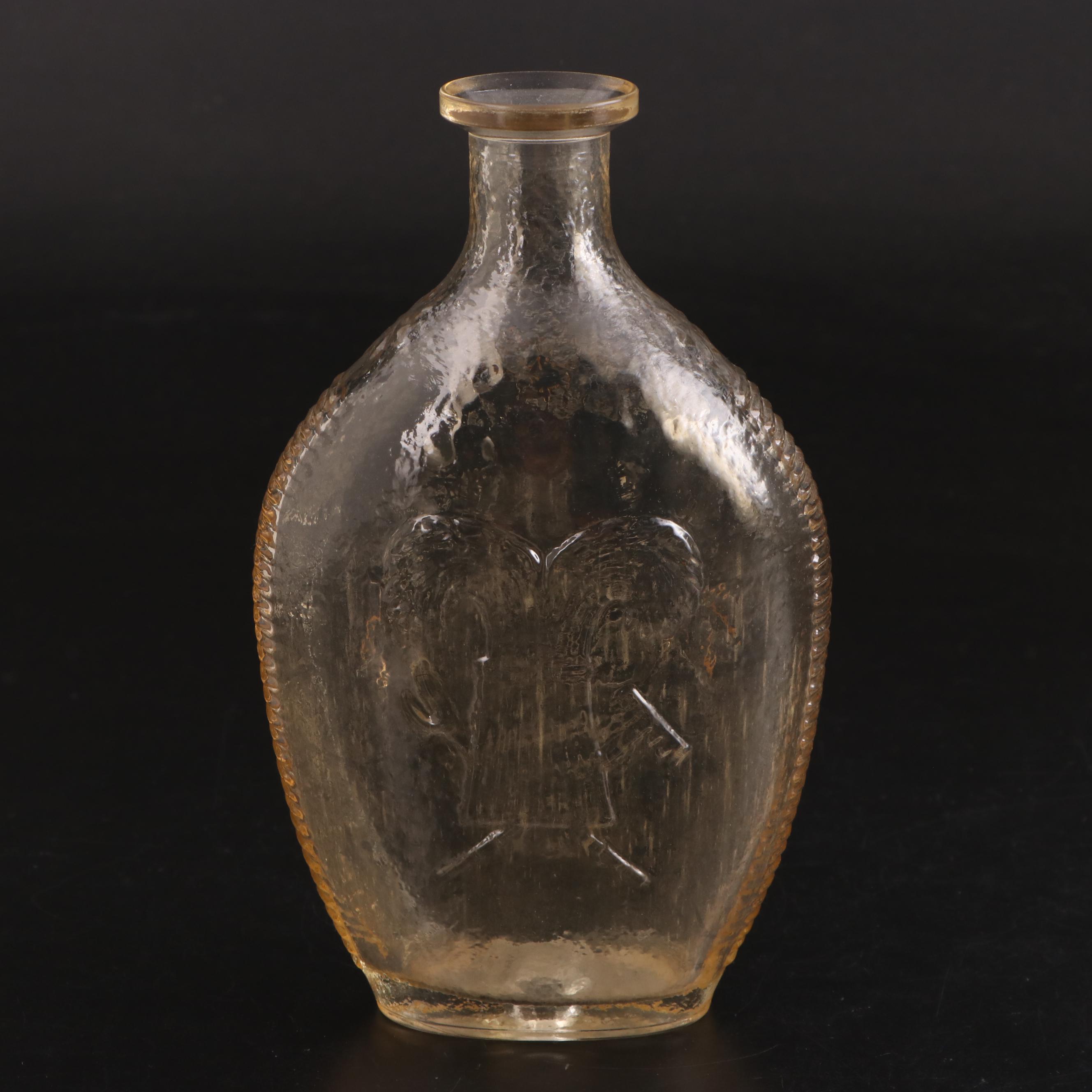 Horn of Plenty Glass Decanter, Mid-20th Century
