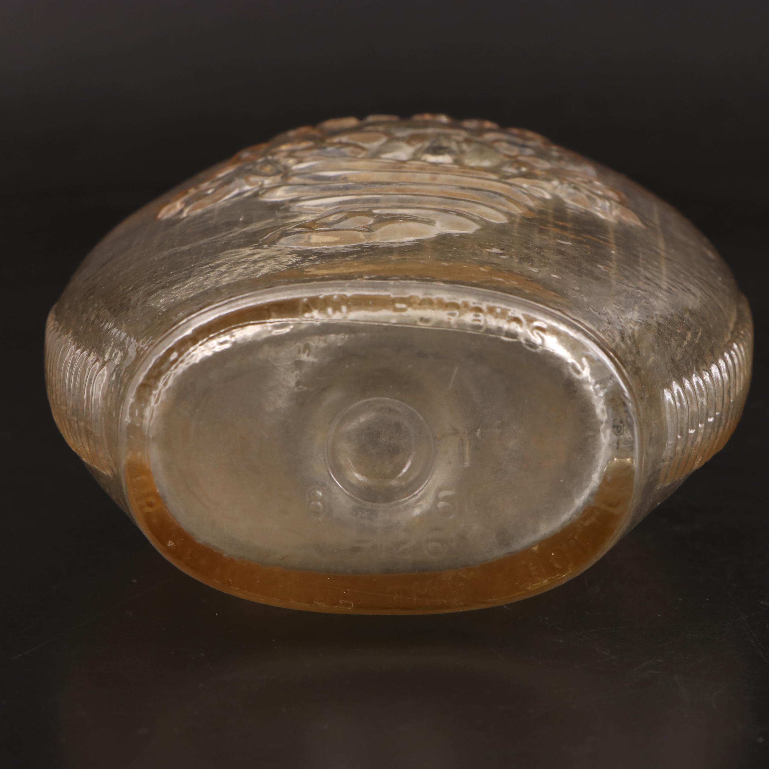 Horn of Plenty Glass Decanter, Mid-20th Century