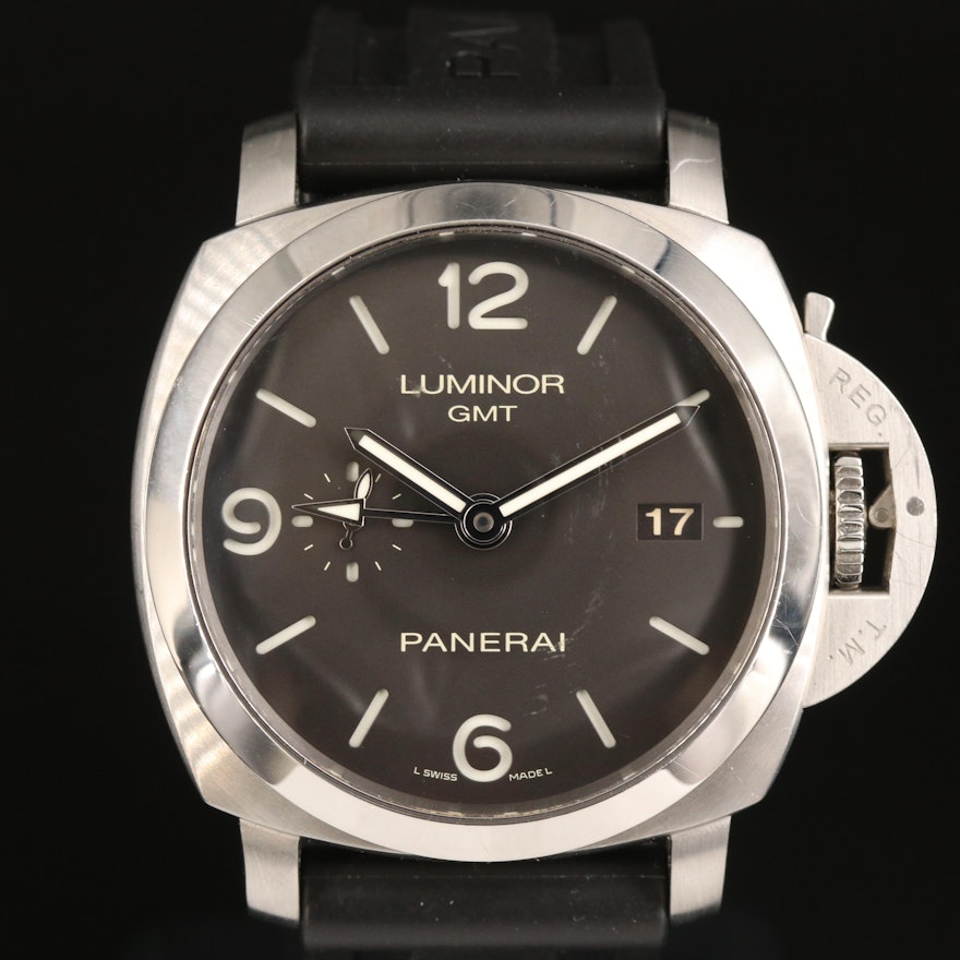 Panerai Luminor GMT Power Reserve 44mm Stainless Steel Wristwatch