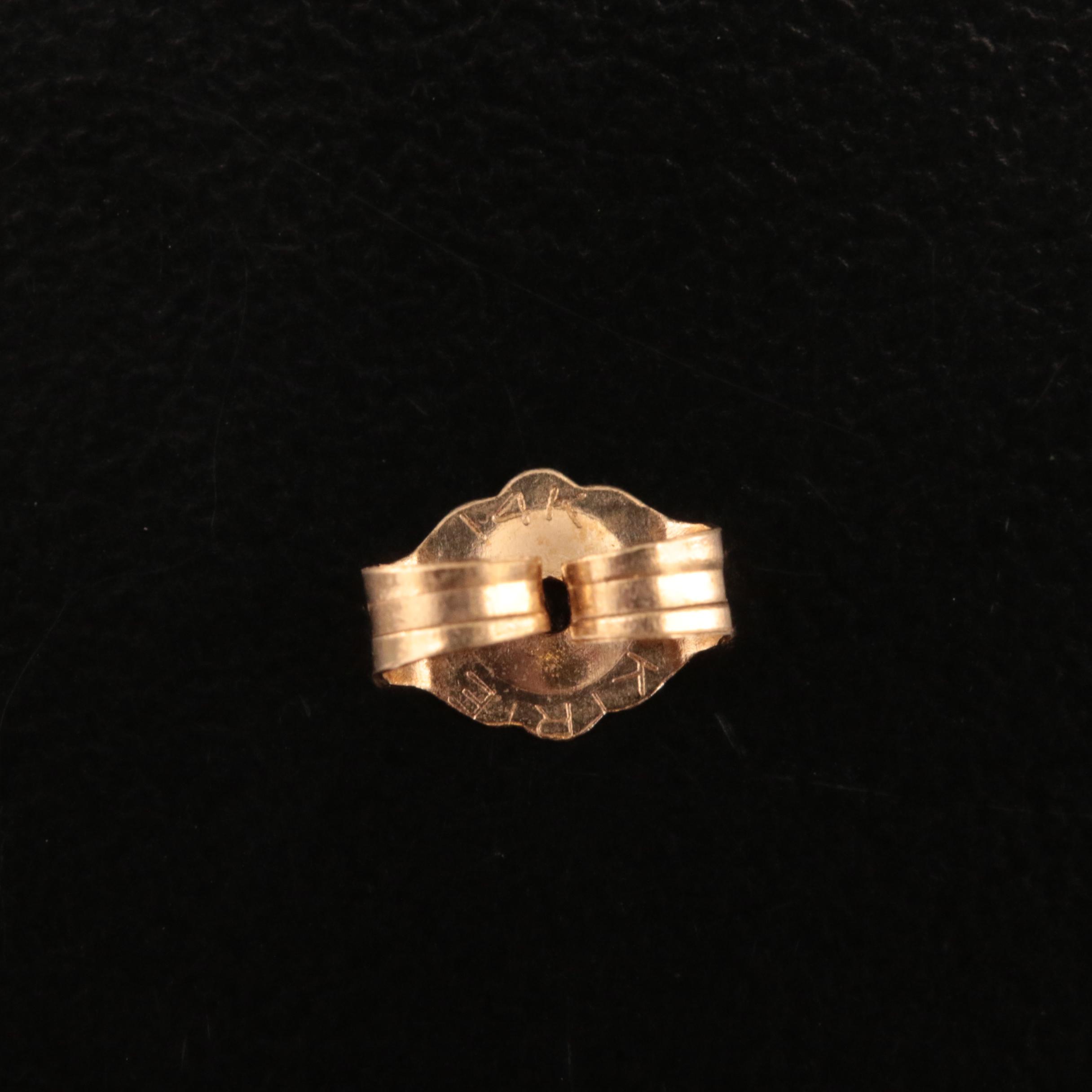 14K Sapphire and Diamond Earrings