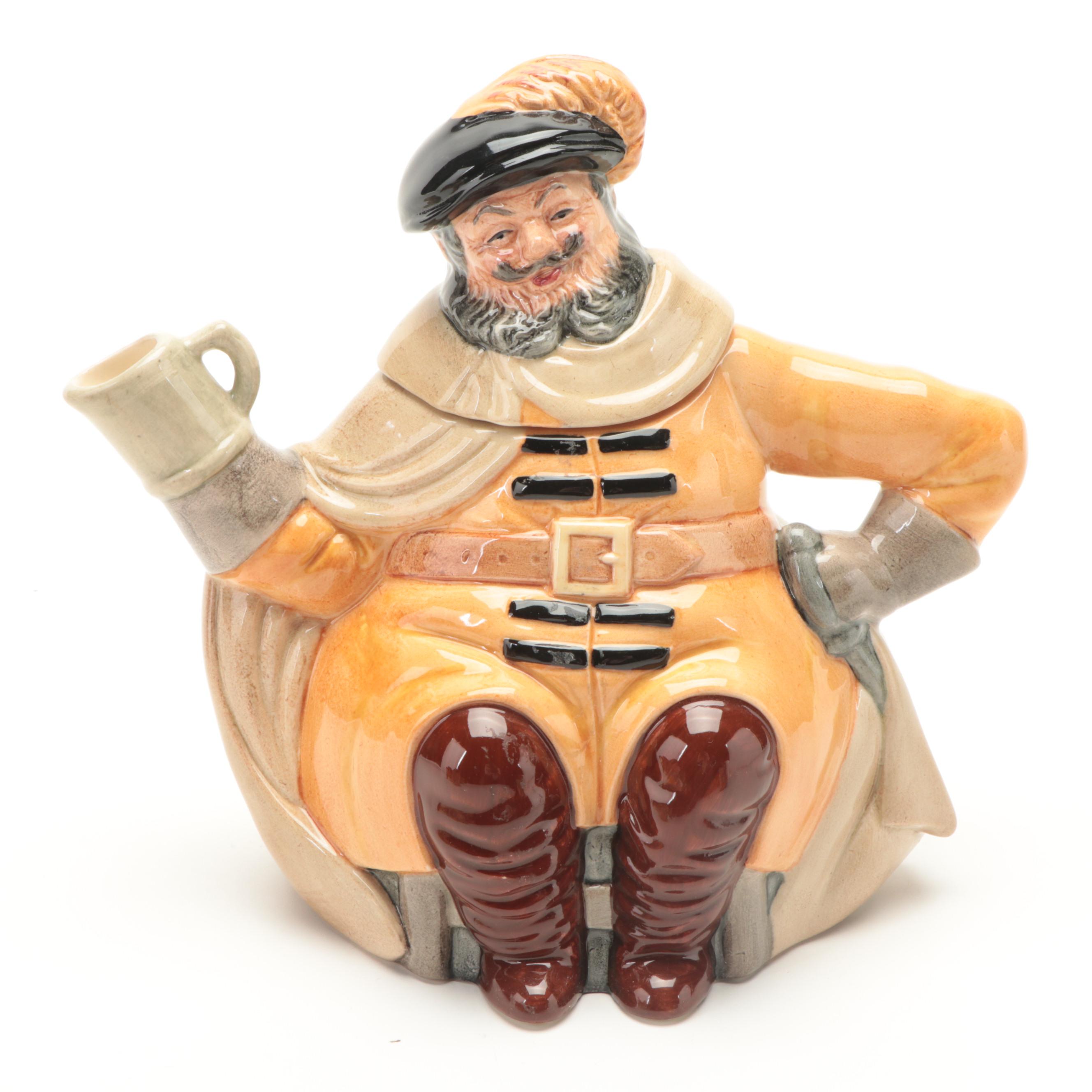 Royal Doulton, Wood & Sons and Thorley Ceramic, Bone China Toby Cups with Teapot