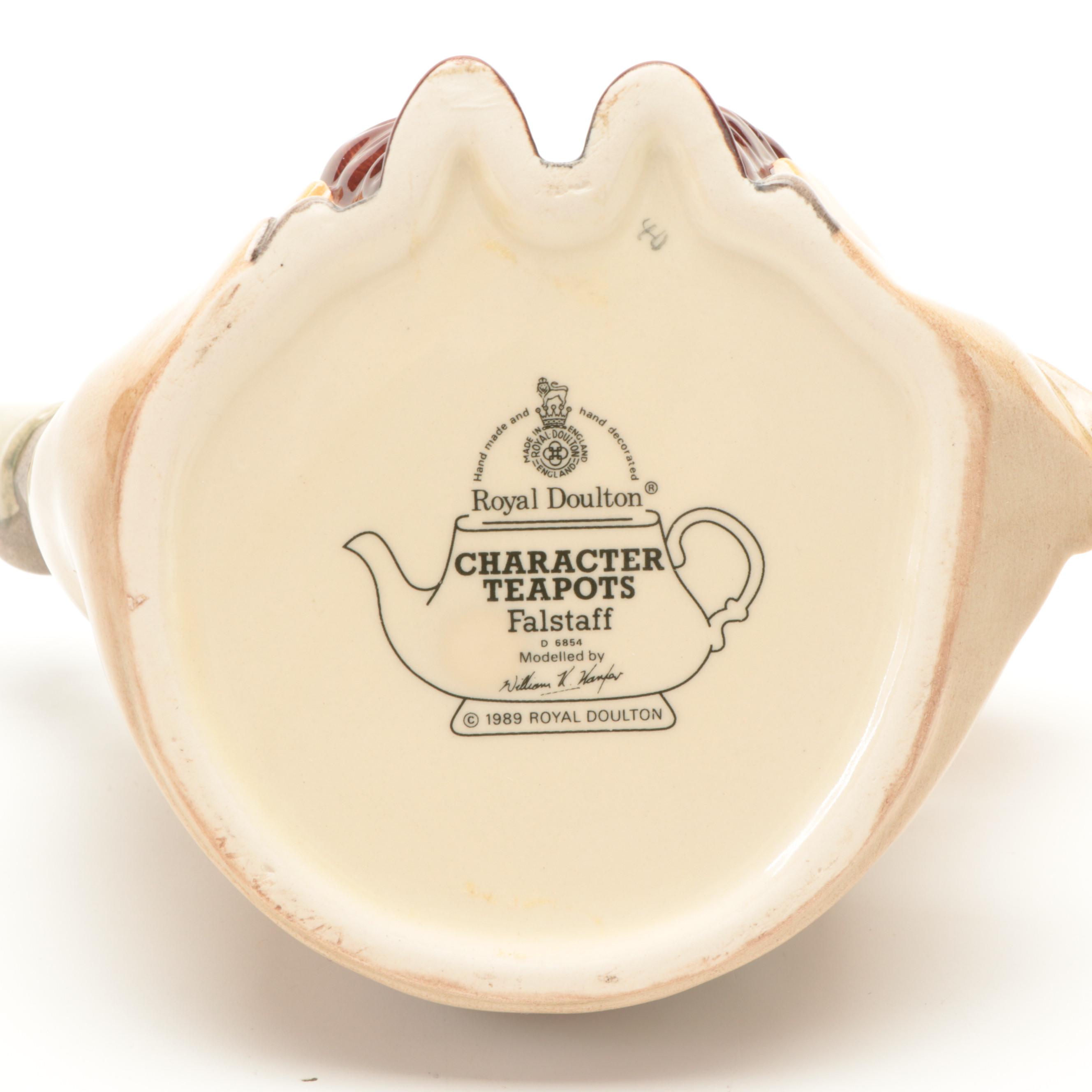 Royal Doulton, Wood & Sons and Thorley Ceramic, Bone China Toby Cups with Teapot