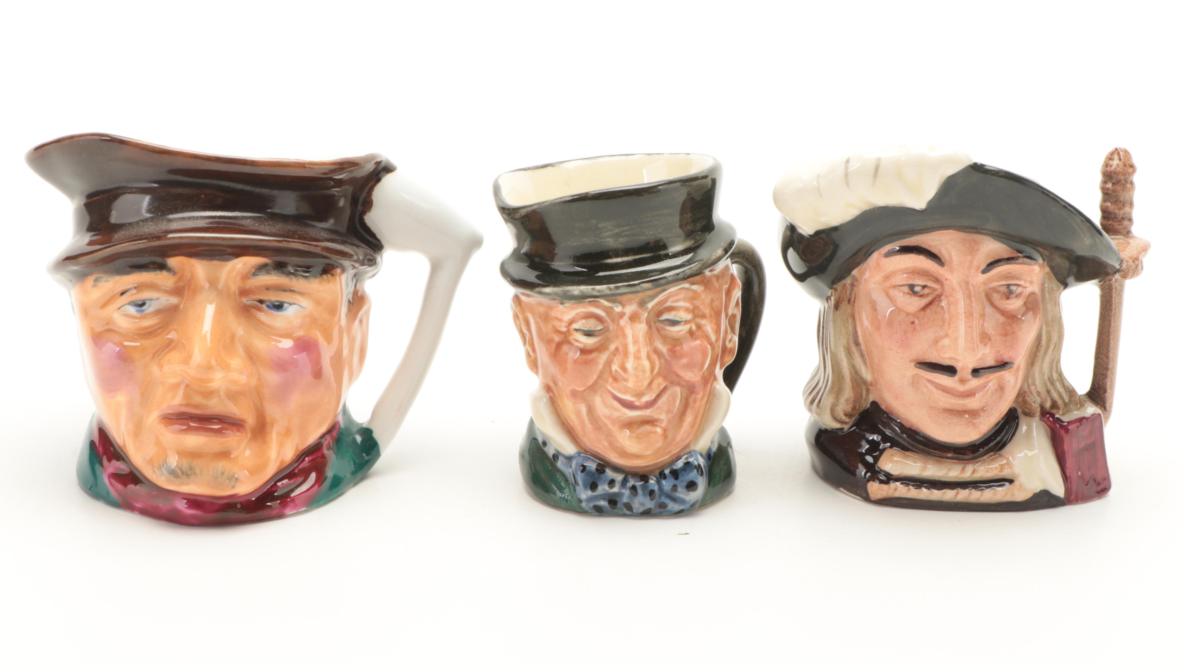 Royal Doulton, Wood & Sons and Thorley Ceramic, Bone China Toby Cups with Teapot