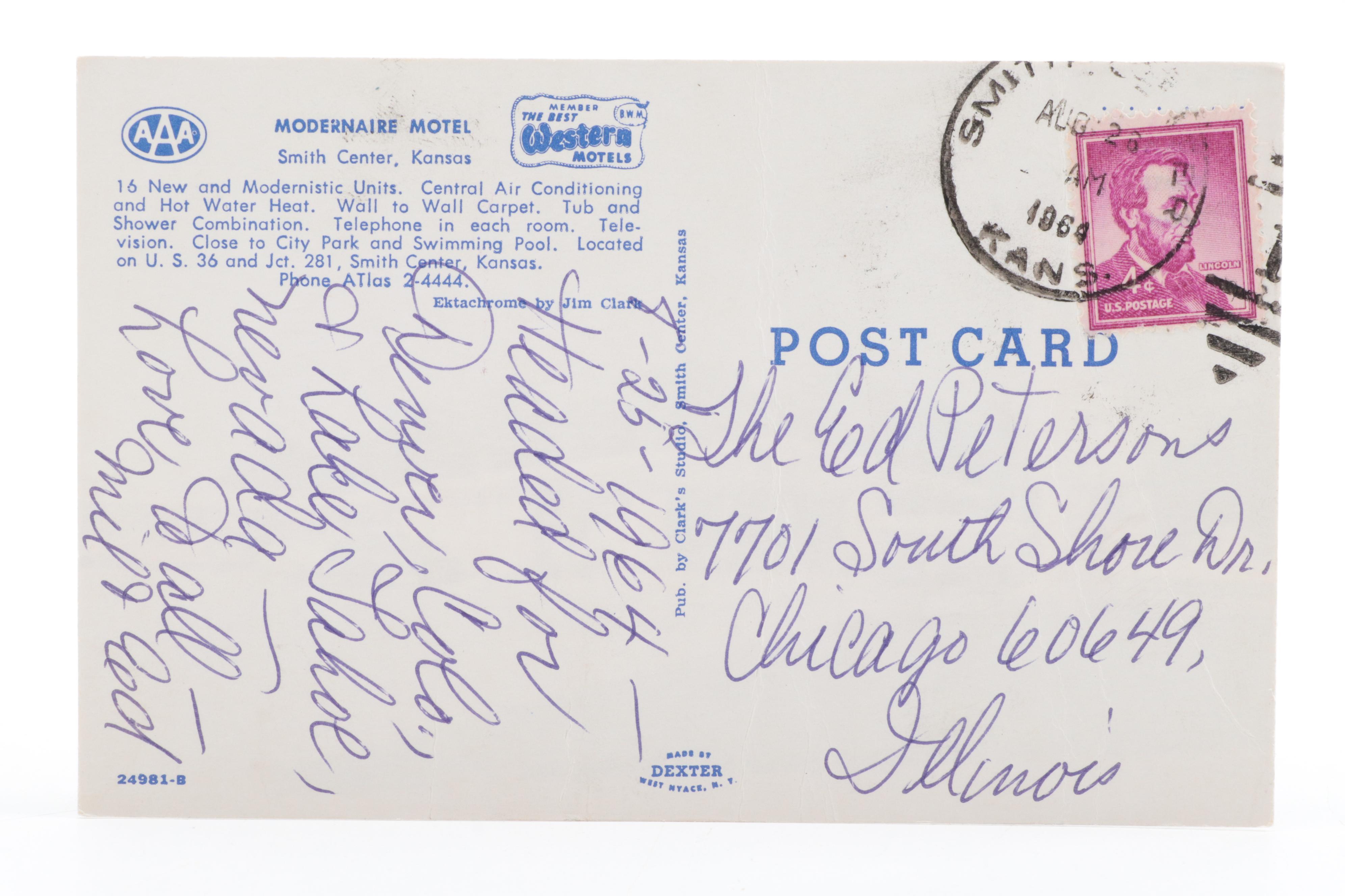 Alaska, Kentucky, Oklahoma, Texas, Vermont, and Other Souvenir Postcards