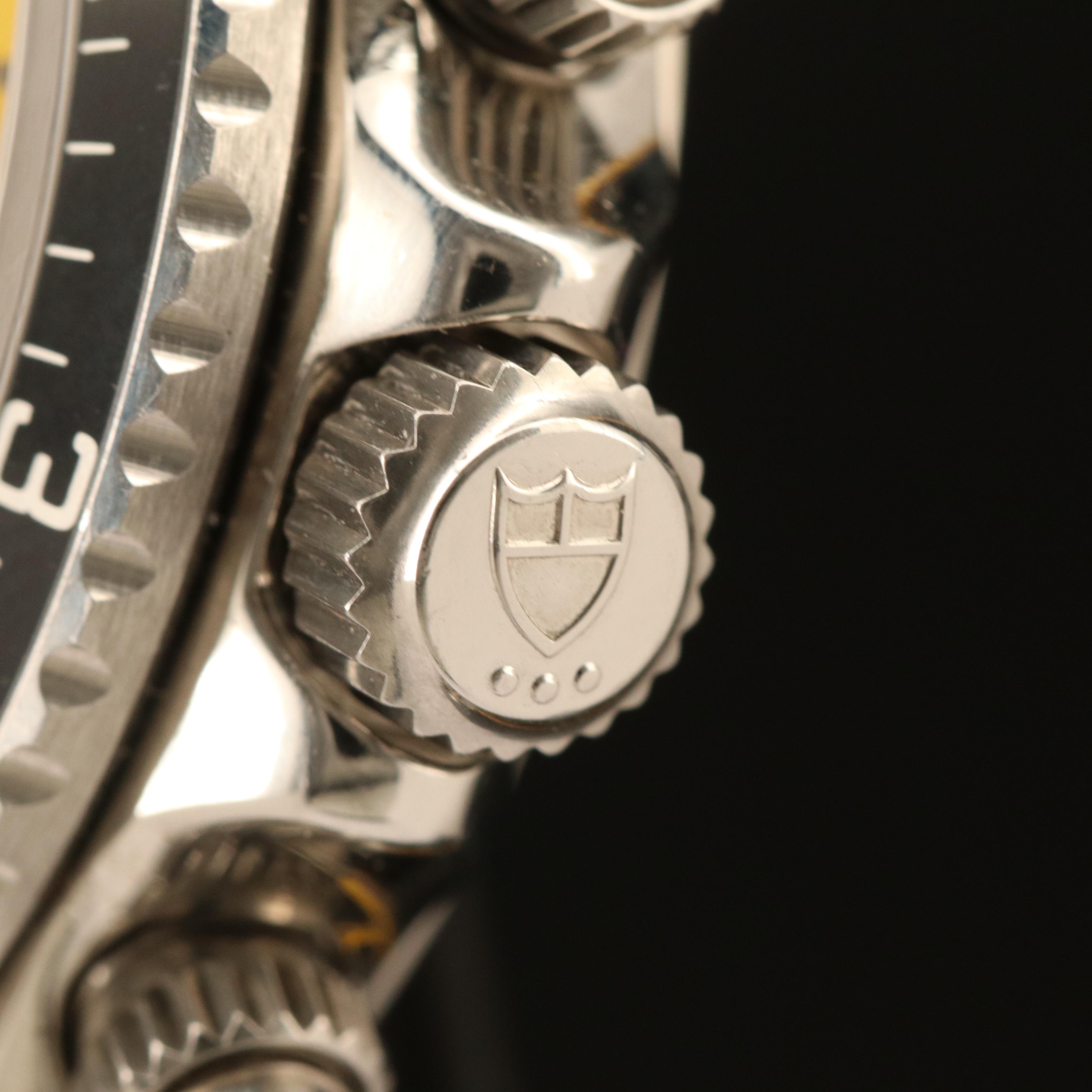 Tudor Tiger Prince Chronograph Date Yellow Dial Steel Automatic Watch