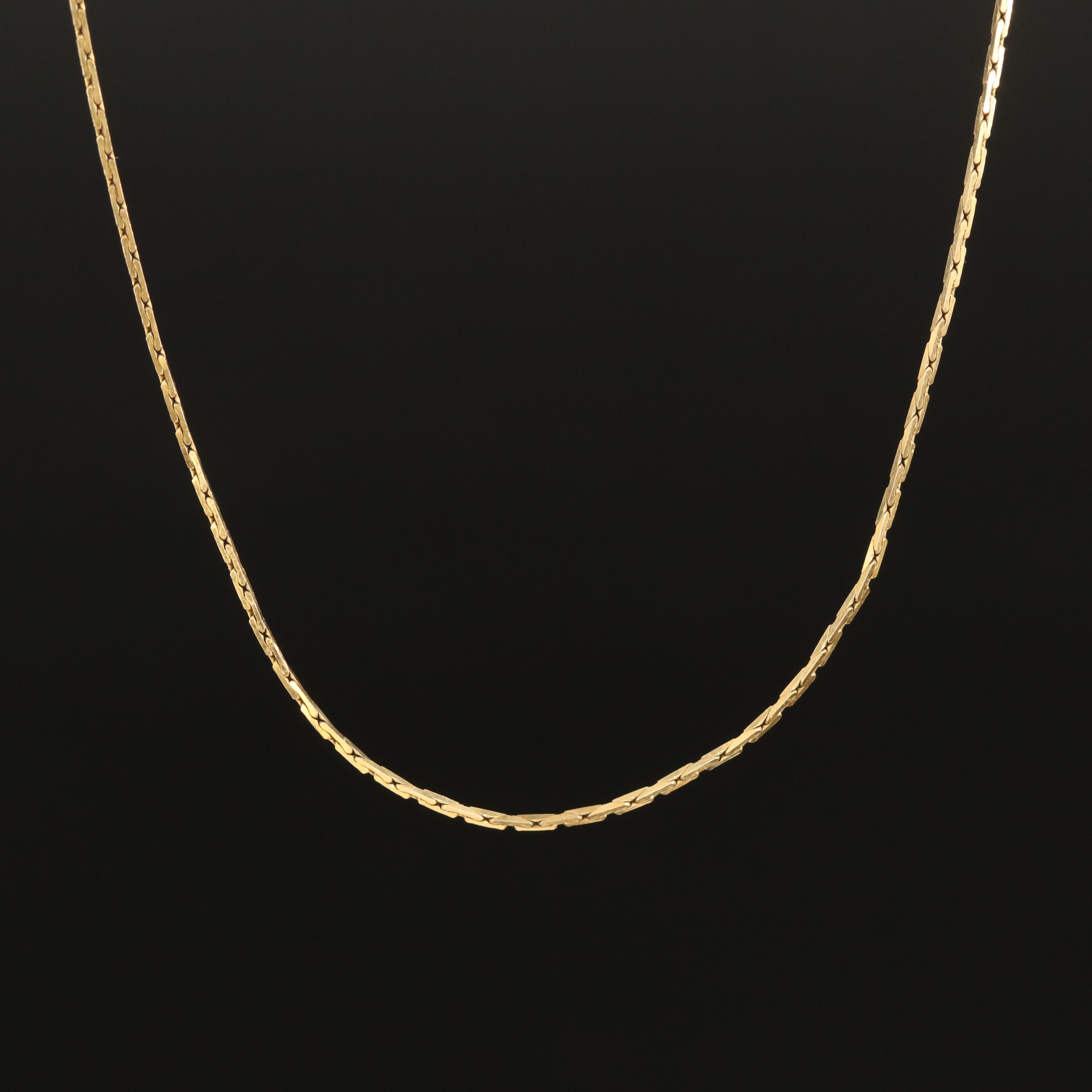 14K Fancy Link Chain