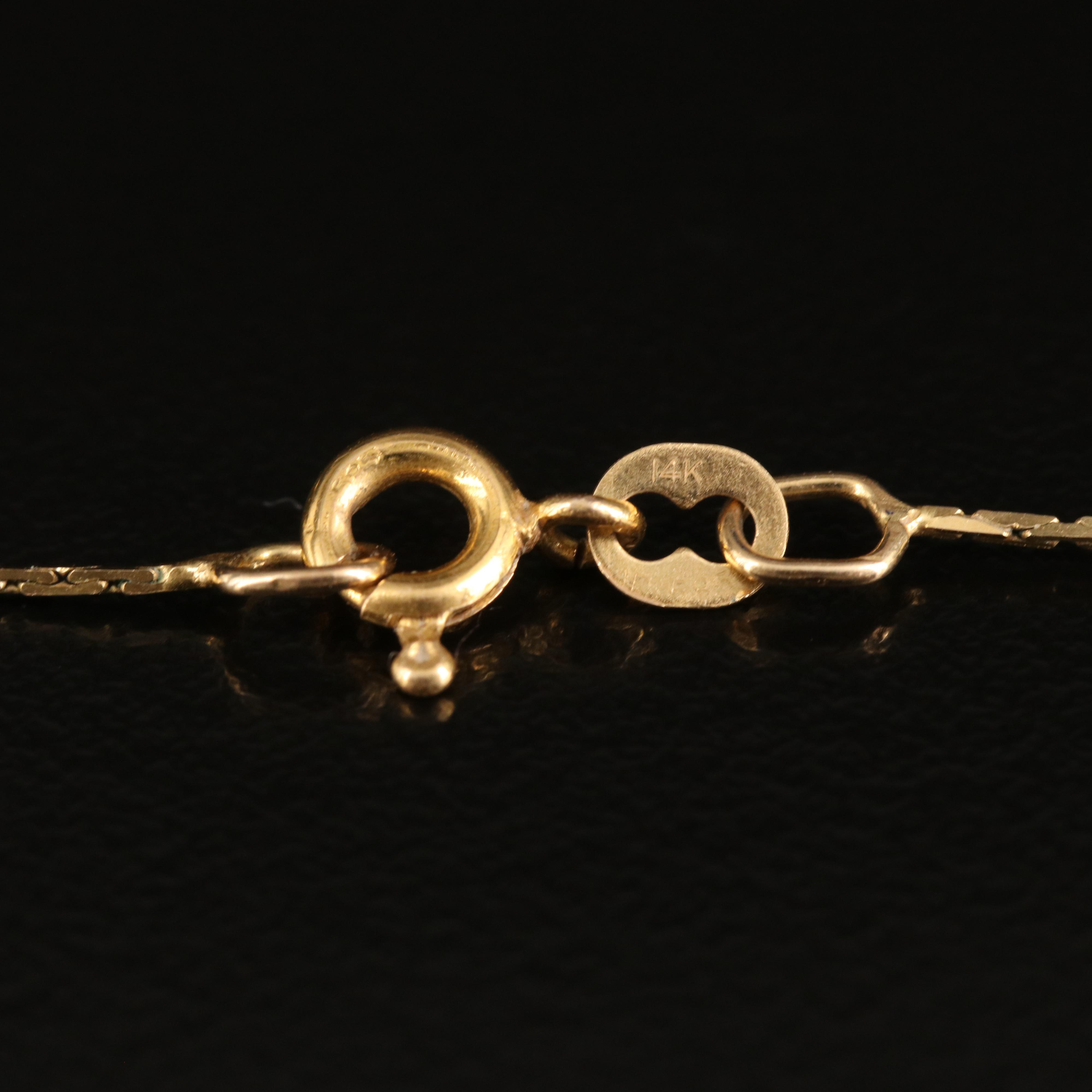 14K Fancy Link Chain