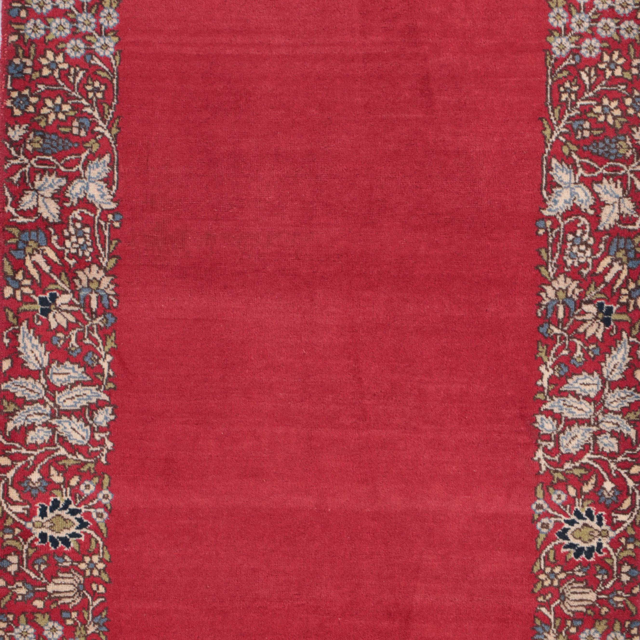 2'11 x 14'1 Hand-Knotted Indo-Persian Signed Tabriz Carpet Runner